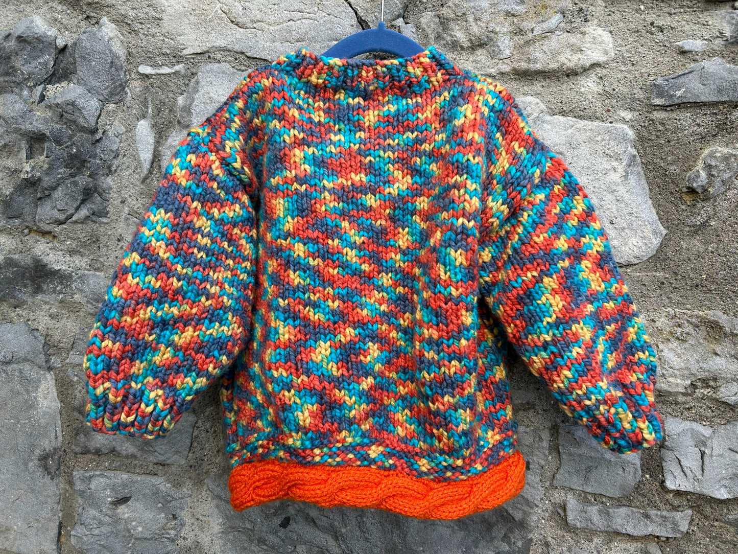 Colourful melange cardigan 4-5y (104-110cm)