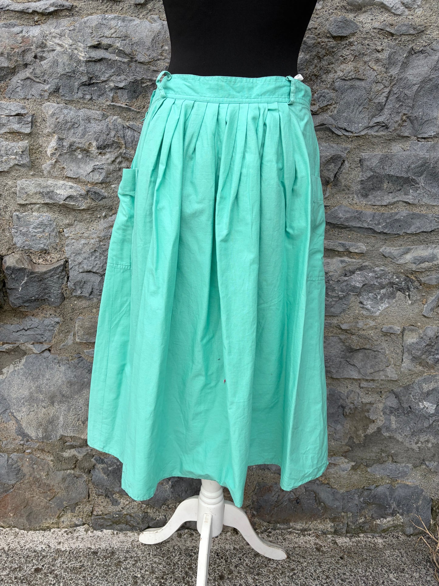80s green skirt uk 10
