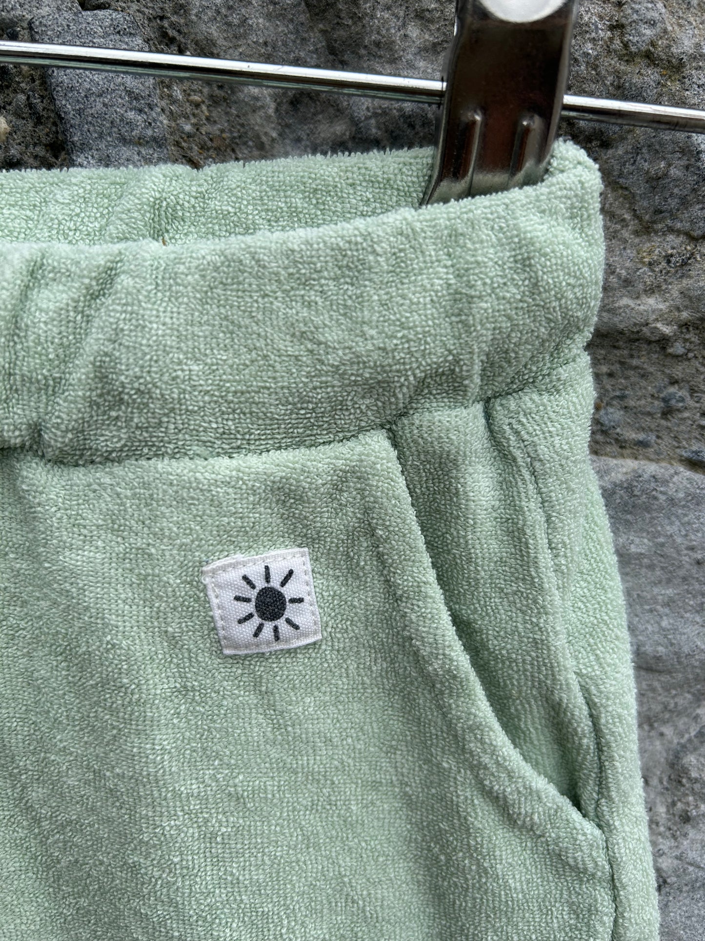 Pistachio Terry shorts 3-6m (62-68cm)
