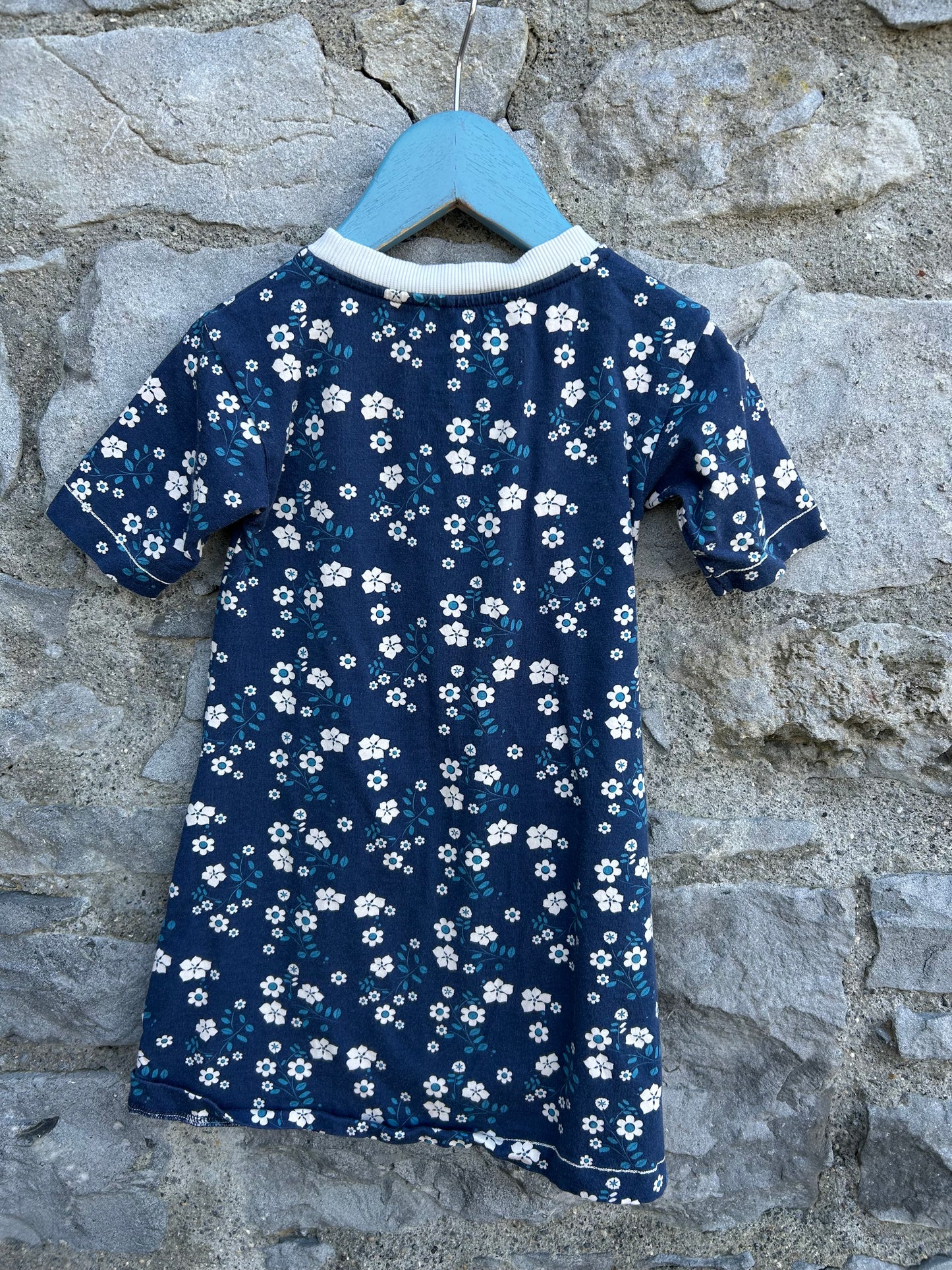 Navy floral dress 3-4y (98-104cm)