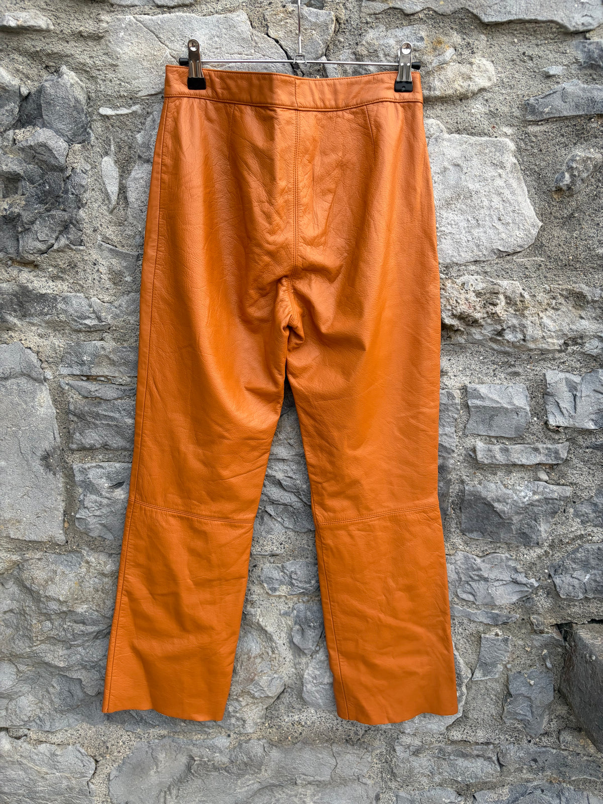 90s brown leather pants uk 6-8