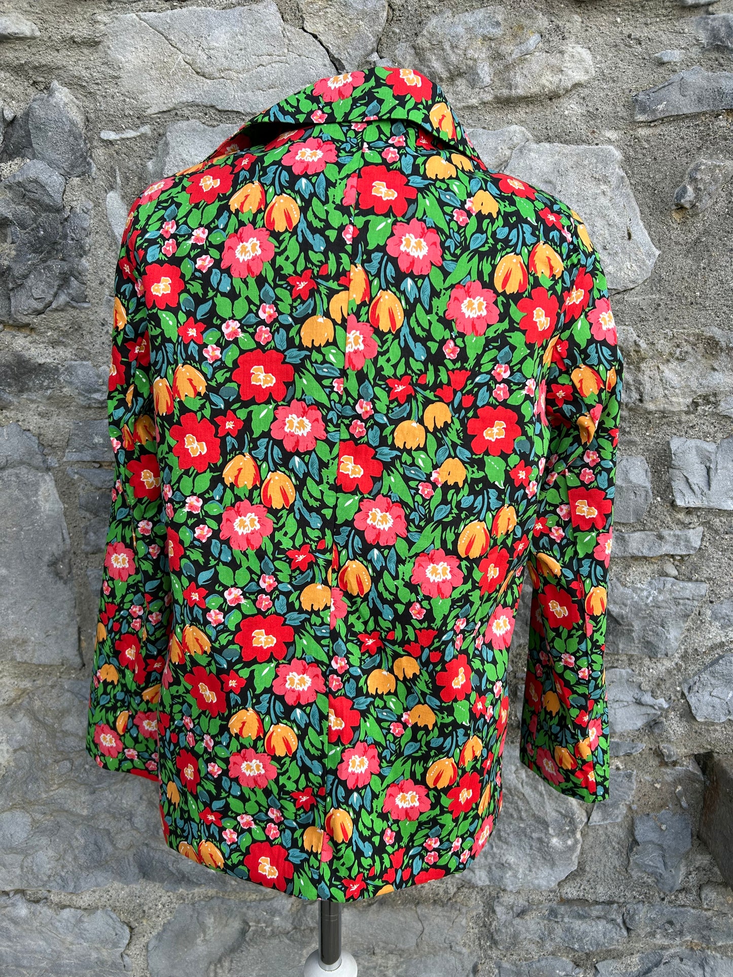 Colourful spring flowers jacket uk 12