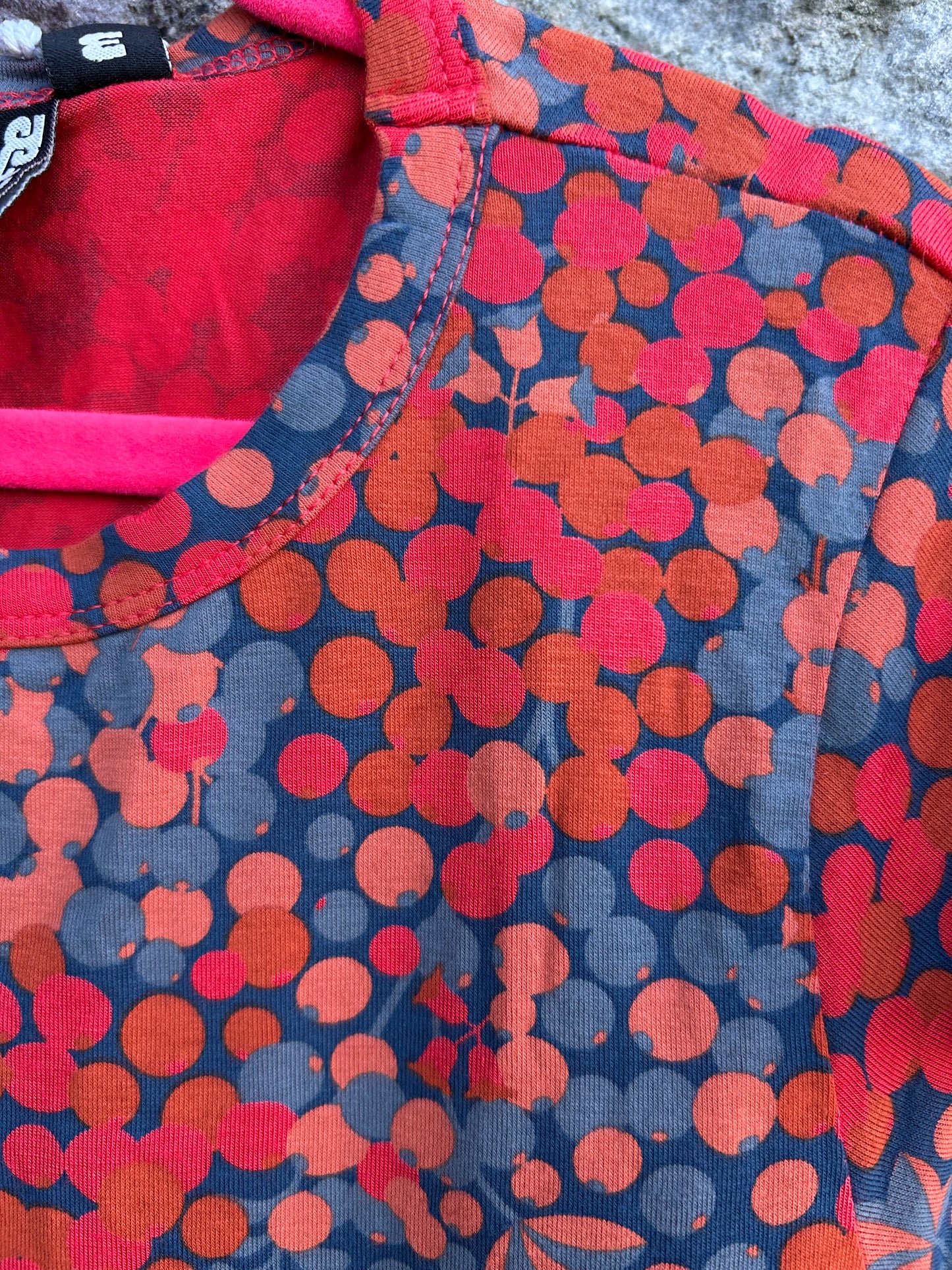Berries Red&blue dress 3-4y (98-104cm)