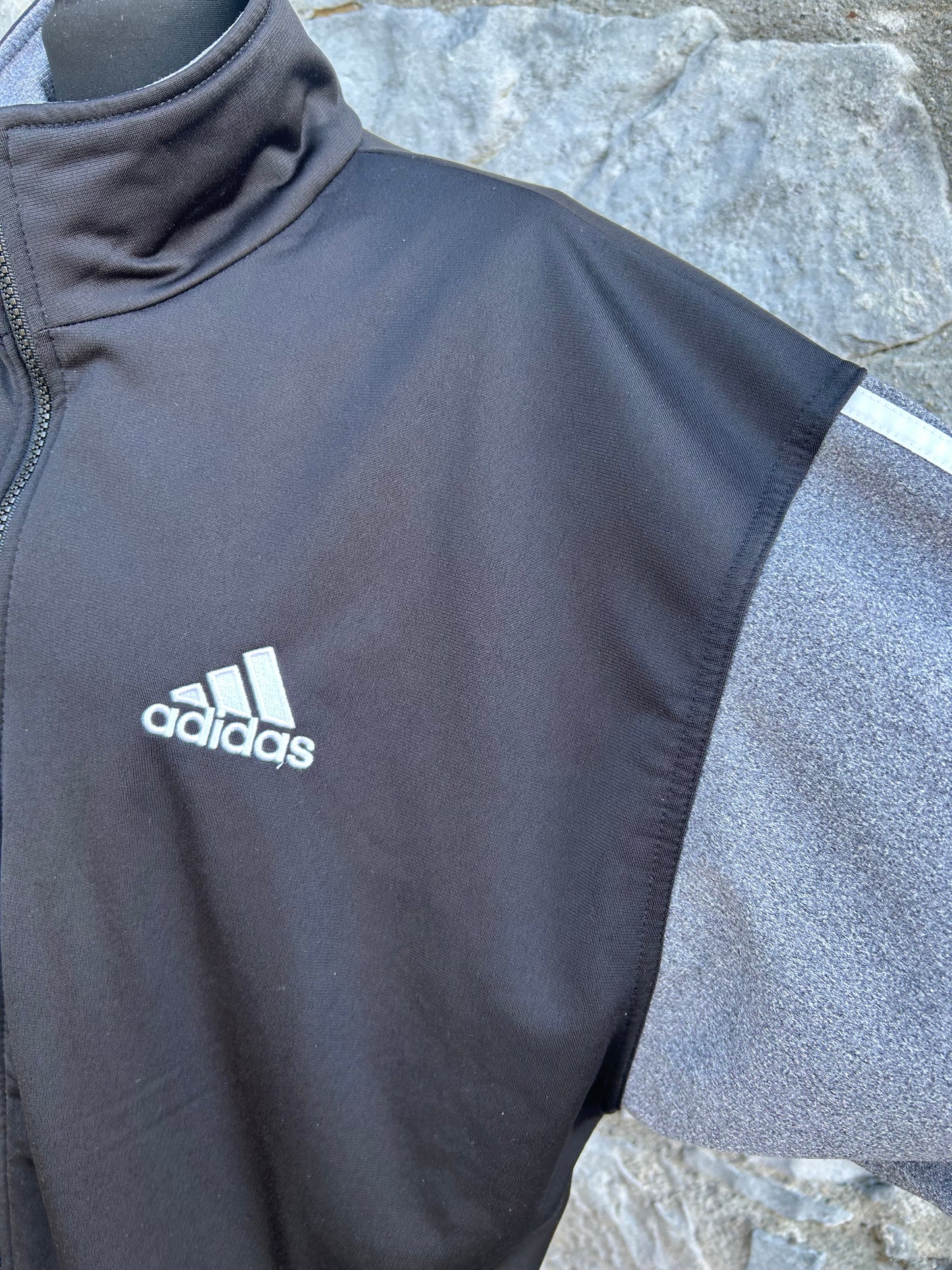 Y2K Black&grey sport jacket Large