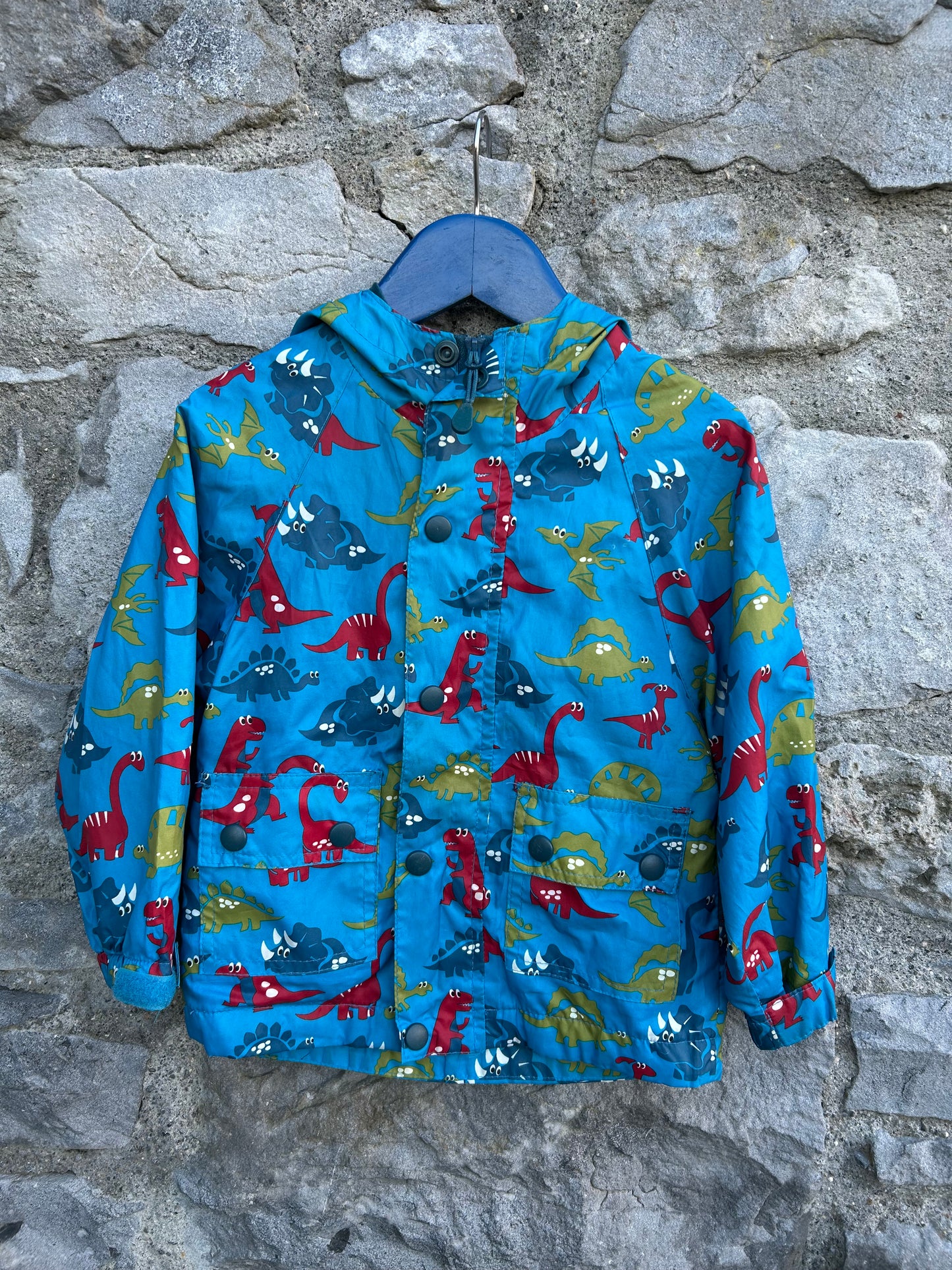 Dinosaurs blue jacket 18-24m (86-92cm)