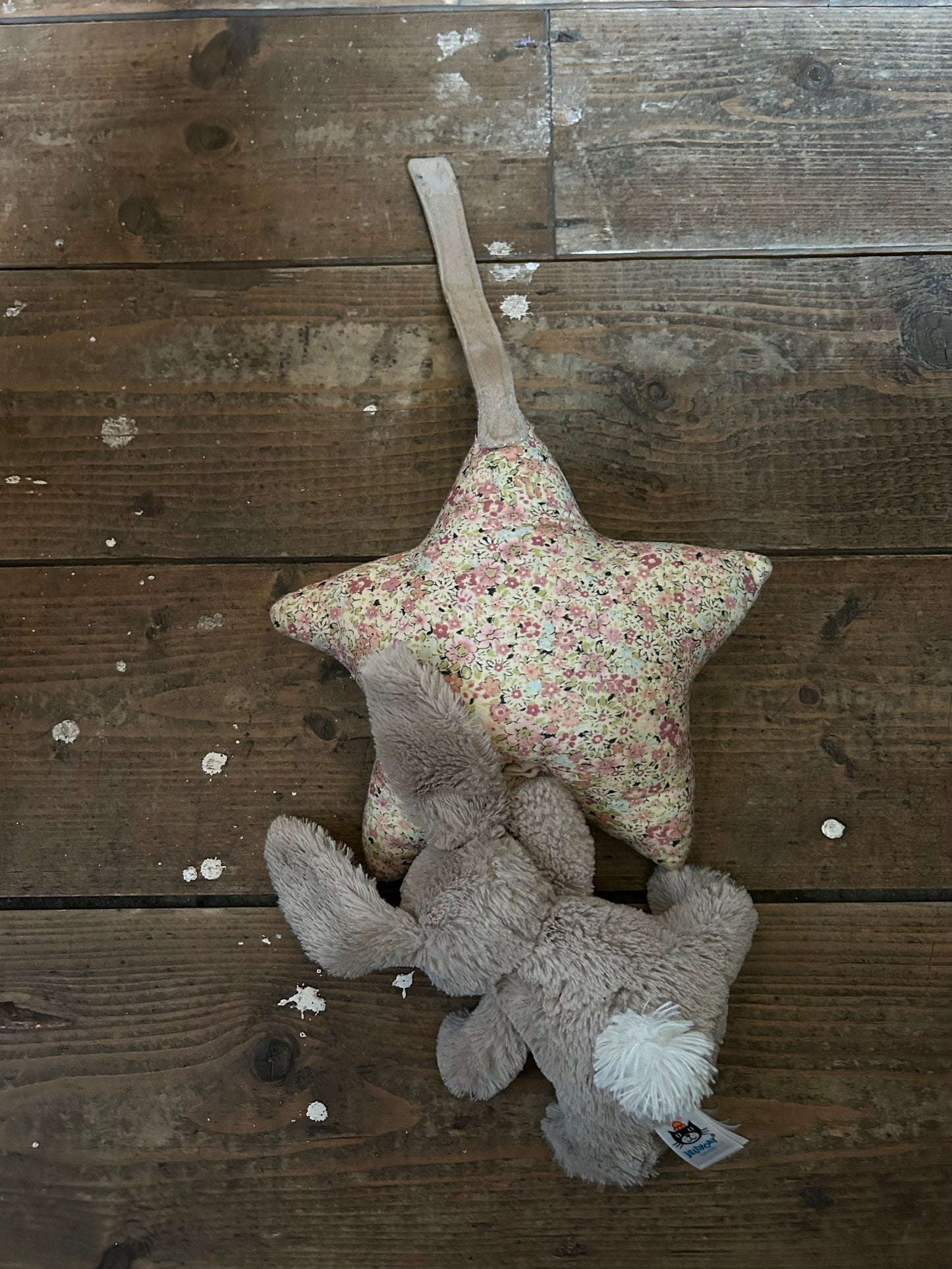 Musical pull bunny soft toy