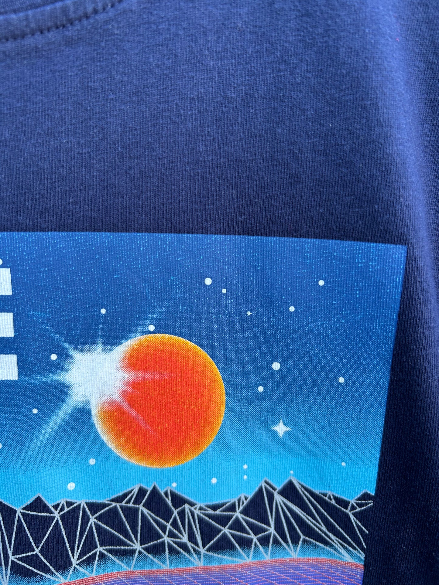 Space navy T-shirt 8-9y (128-134cm)