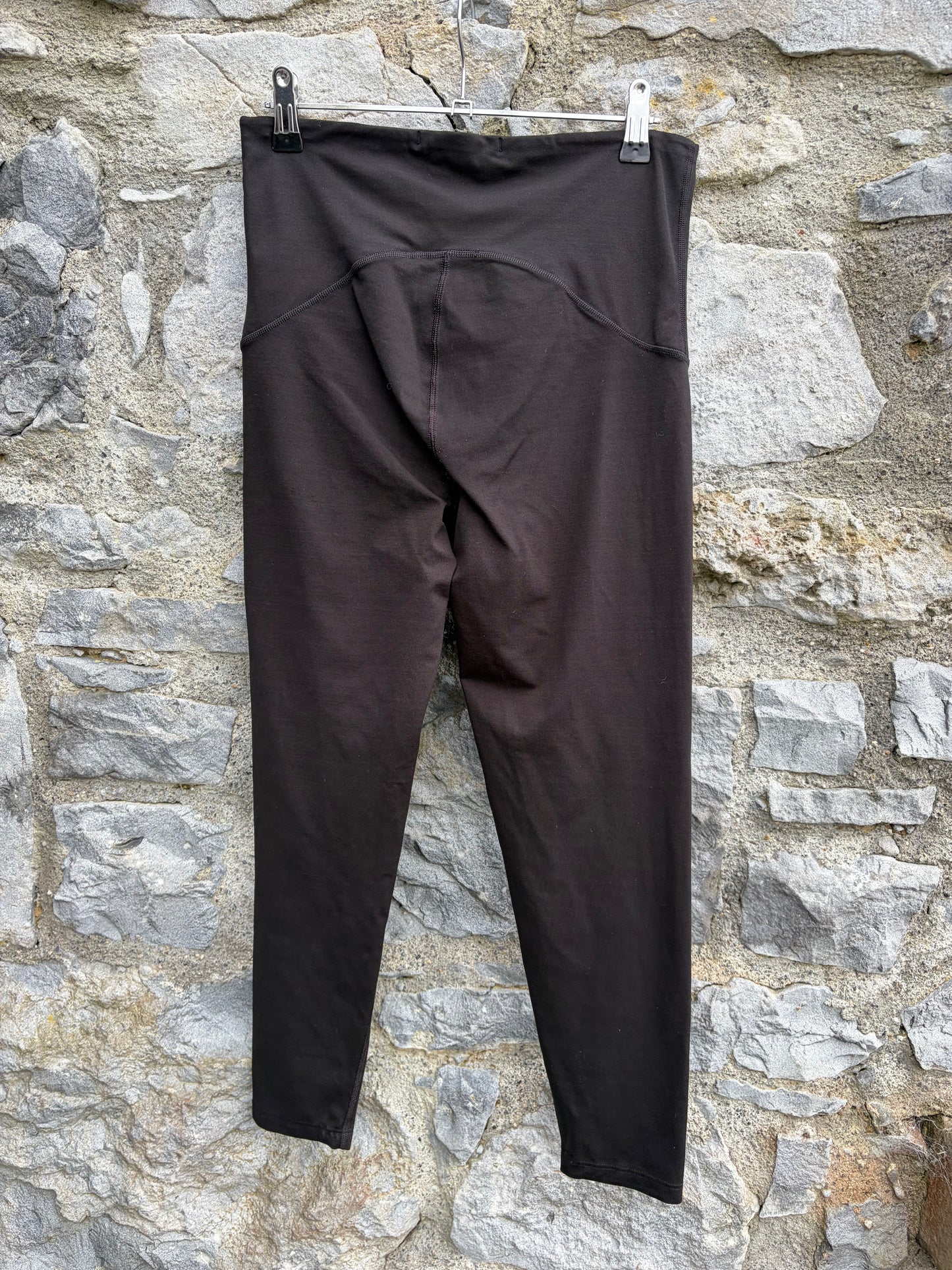 3/4 Black leggings uk 10-12