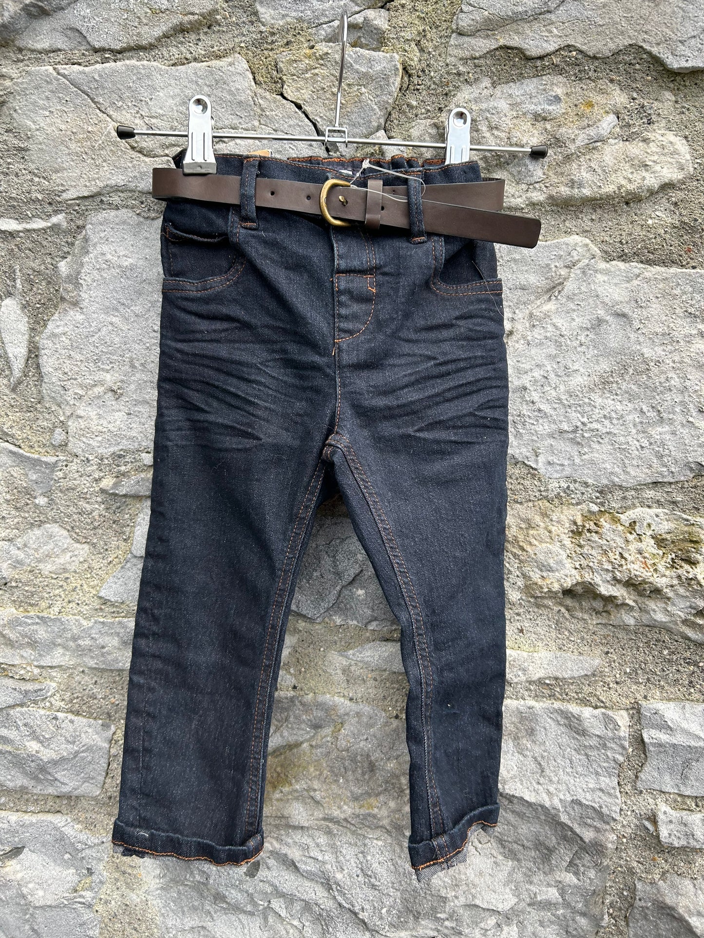 Navy straight jeans 18-24m (86-92cm)