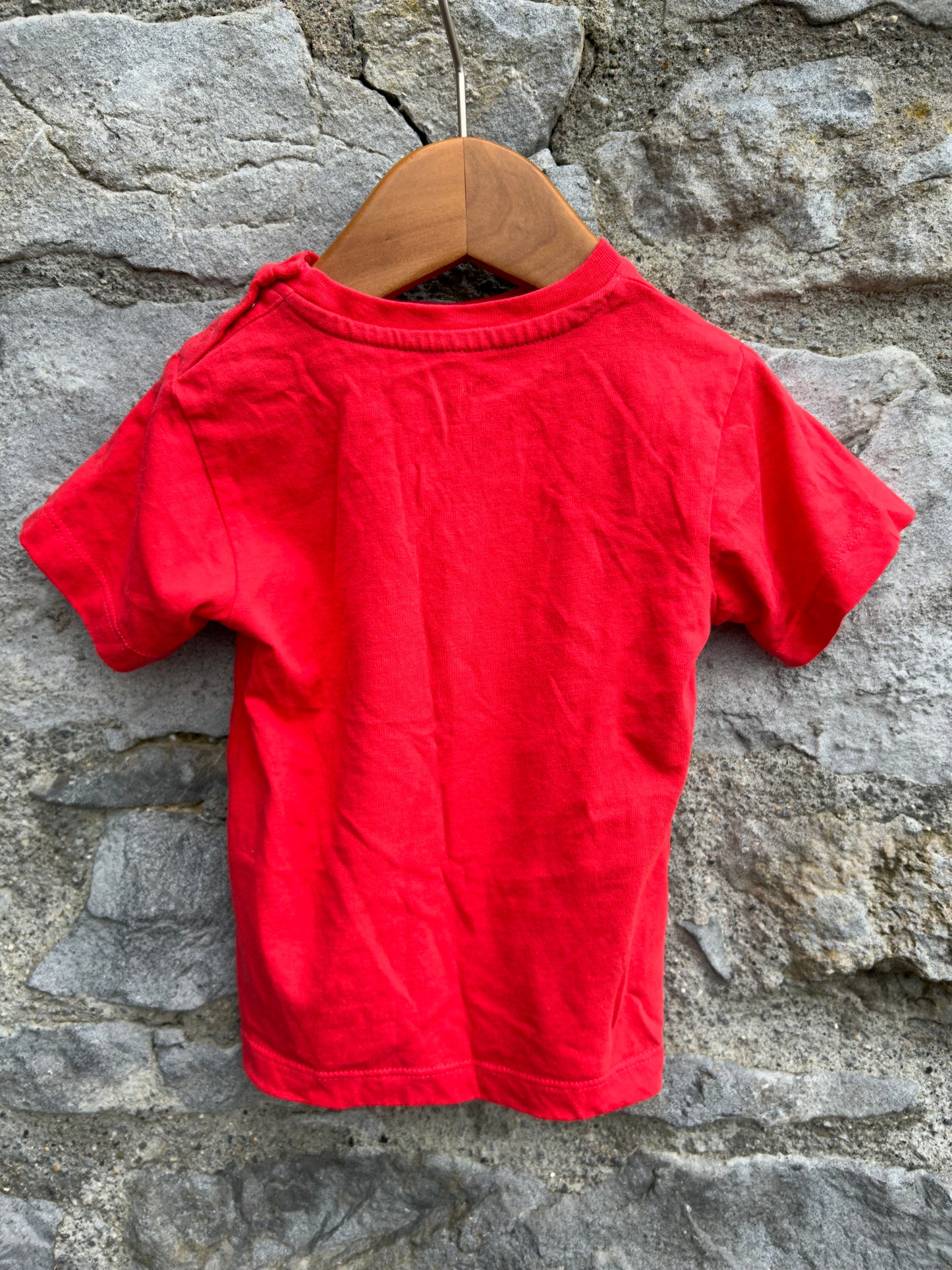 Octopus red T-shirt 6-9m (68-74cm)