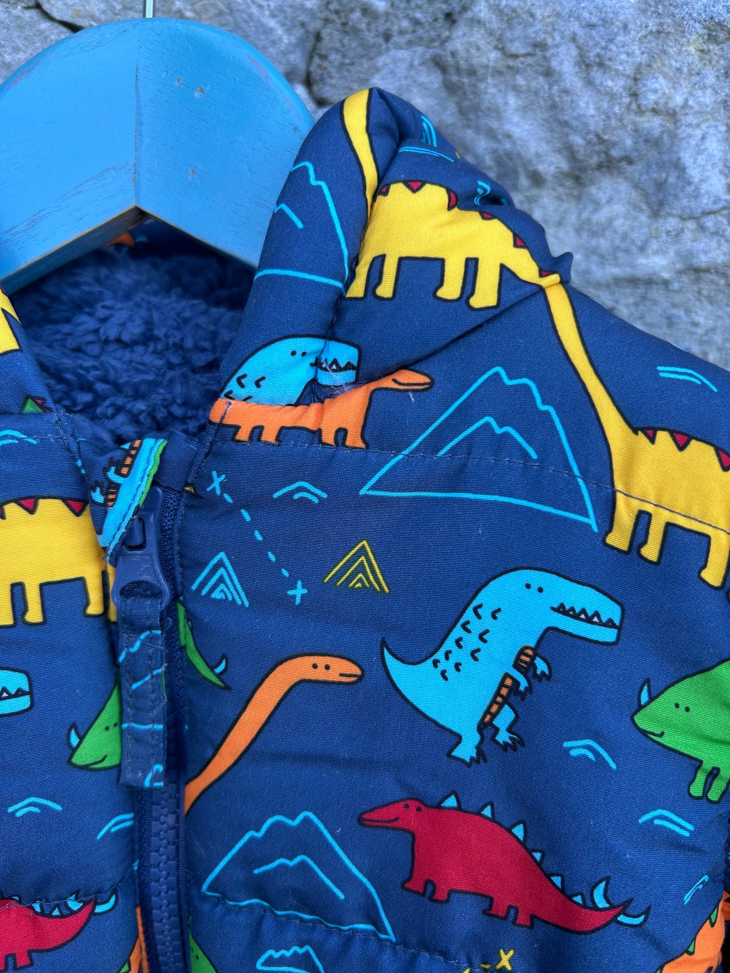 Dinosaurs navy winter suit 12-18m (80-86cm)