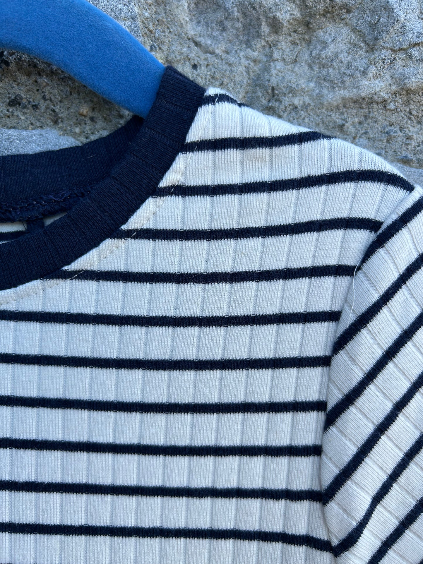 Navy&white stripy dress 6-7y (116-122cm)