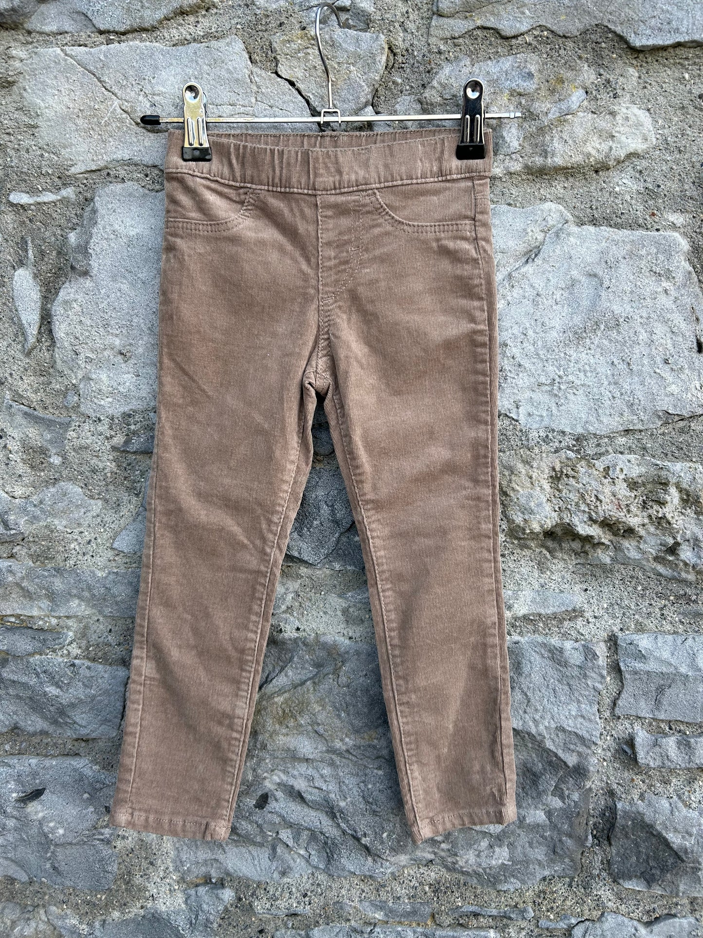 Brown cord jeggings 2-3y (92-98cm)