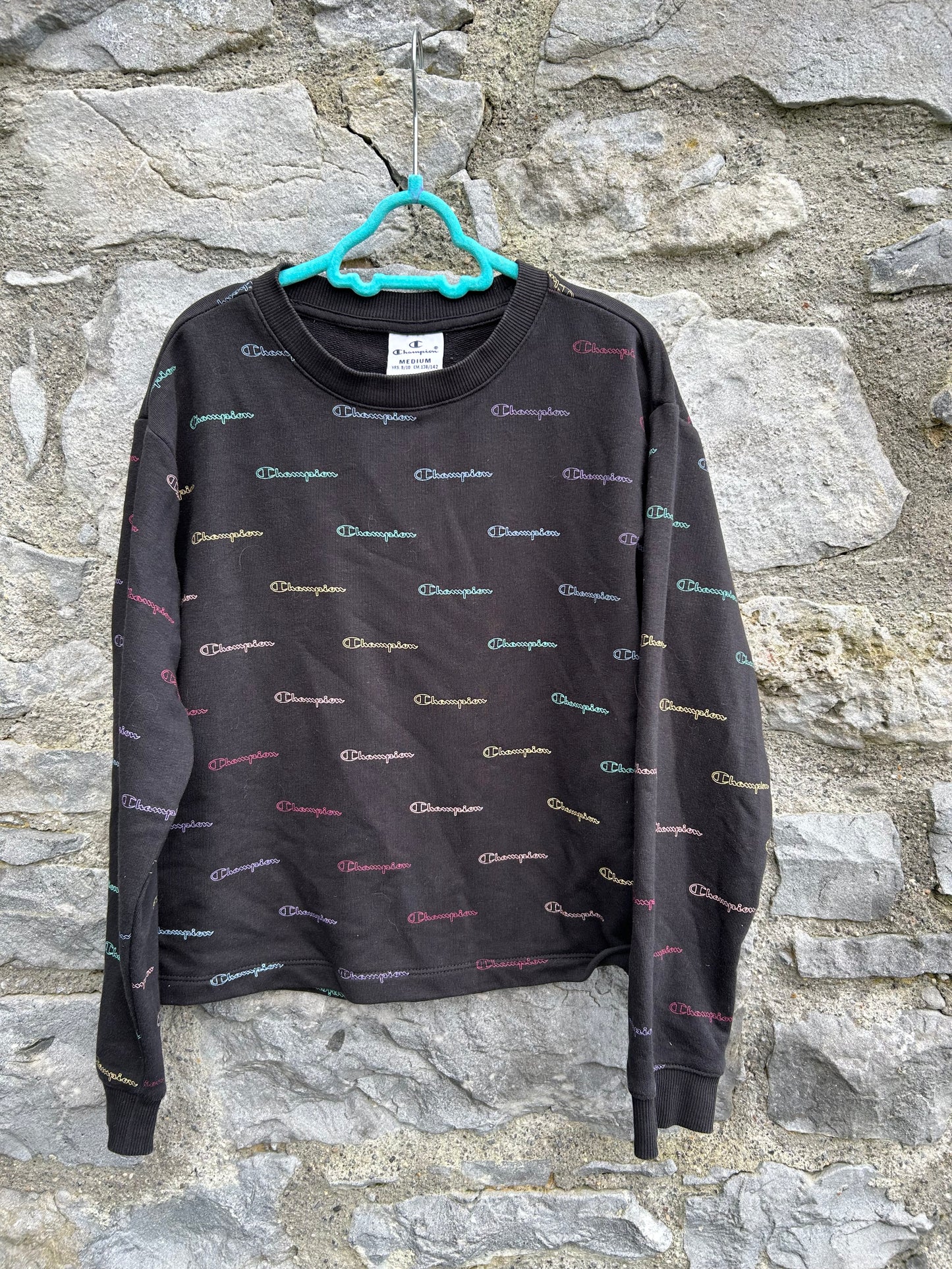 Logo charcoal cropped top 9-10y (134-140cm)