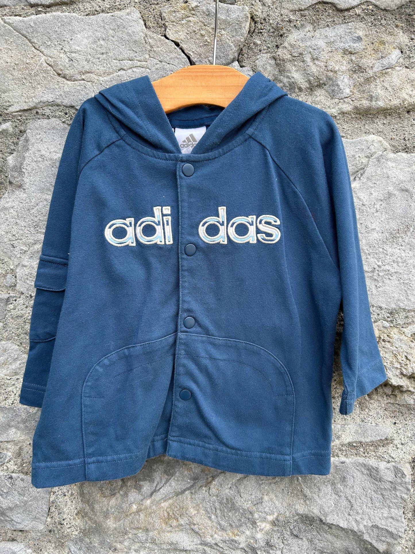 Navy hoodie 12-18m (80-86cm)