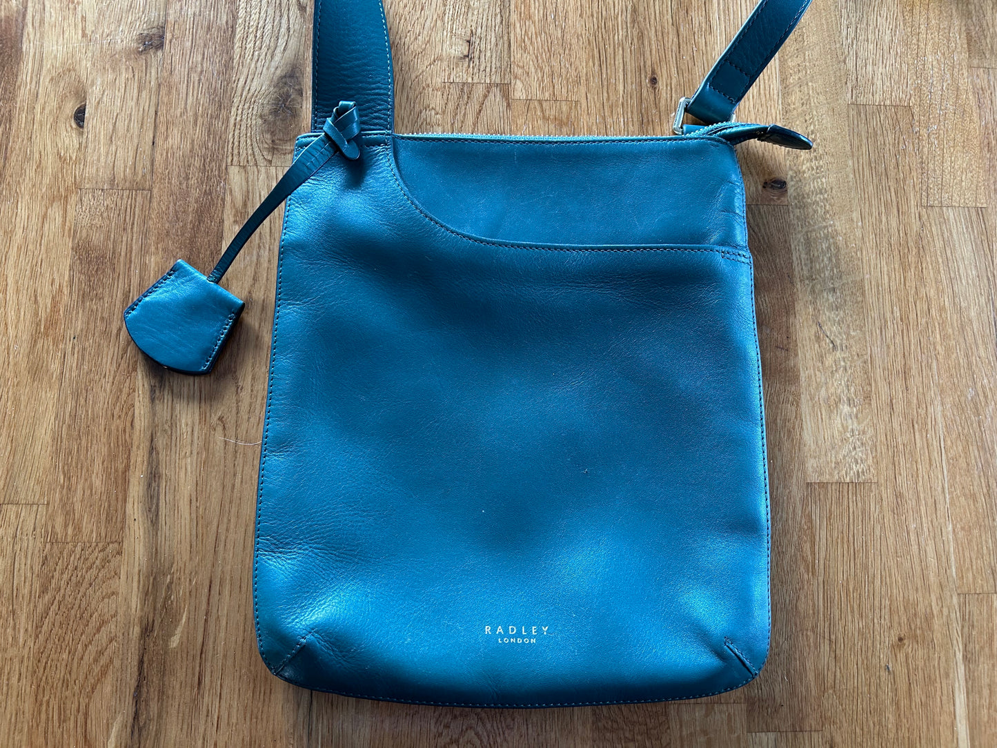 Teal crossbody bag