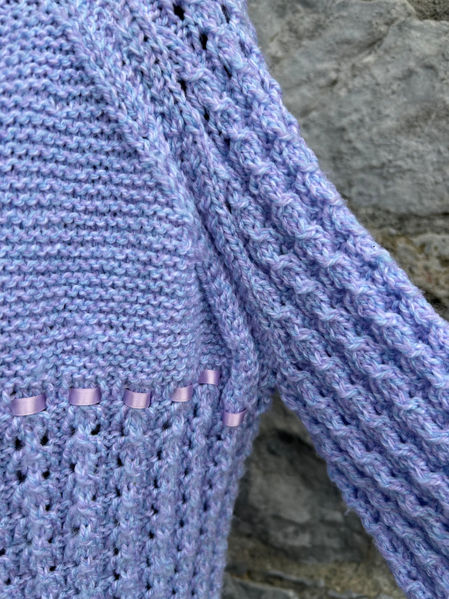 Lilac open cardigan uk 8-10