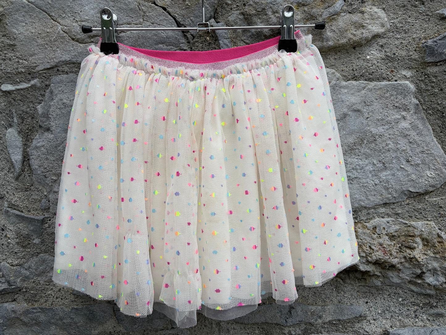 Colourful dotty tulle skirt 3-4y (98-104cm)