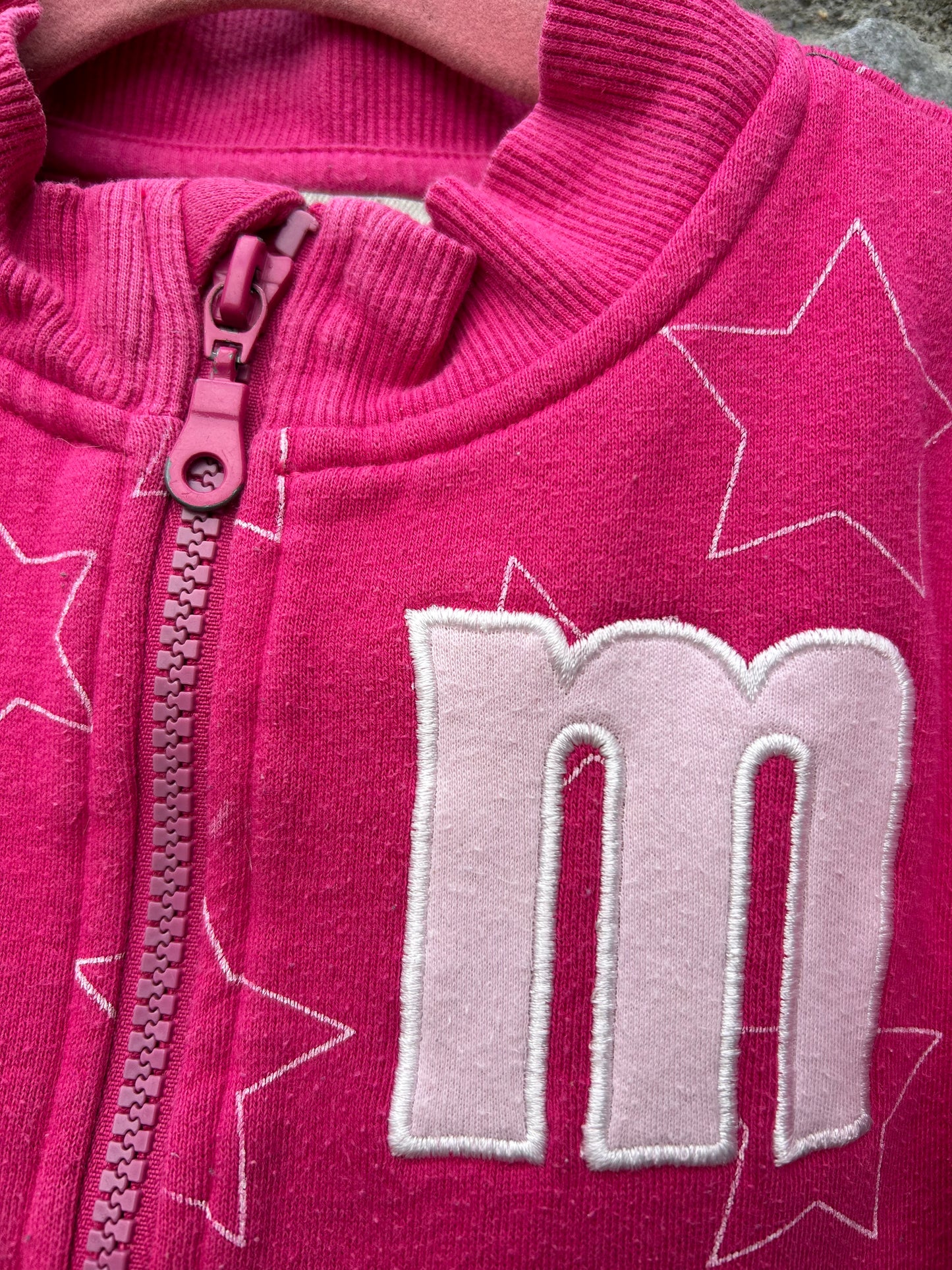 Pink stars jacket 12-18m (80-86cm)