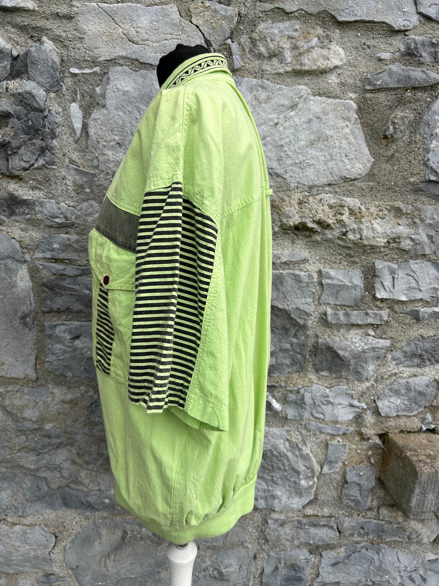 80s green polo top