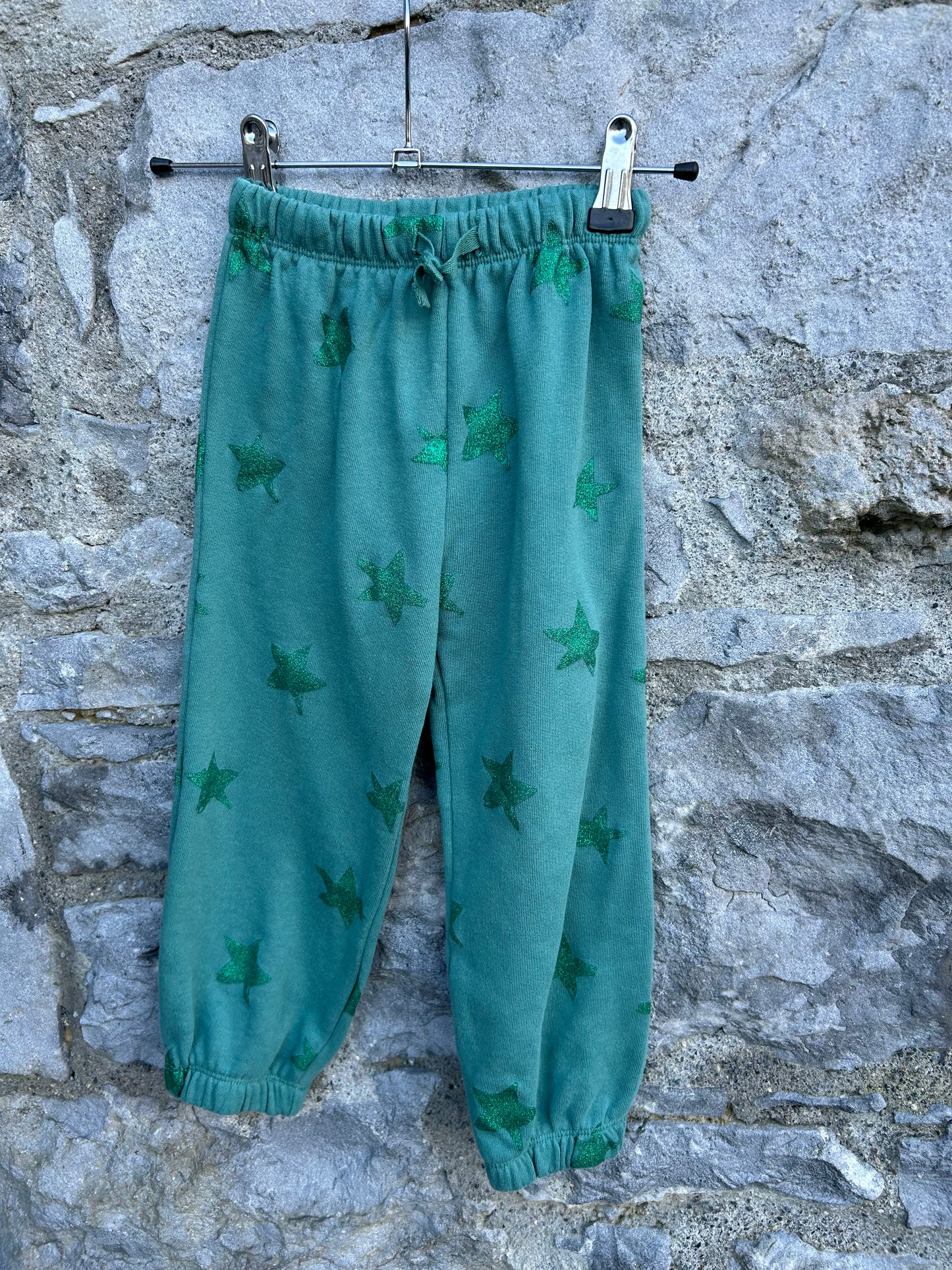 Glitter star green pants 2-3y (92-98cm)