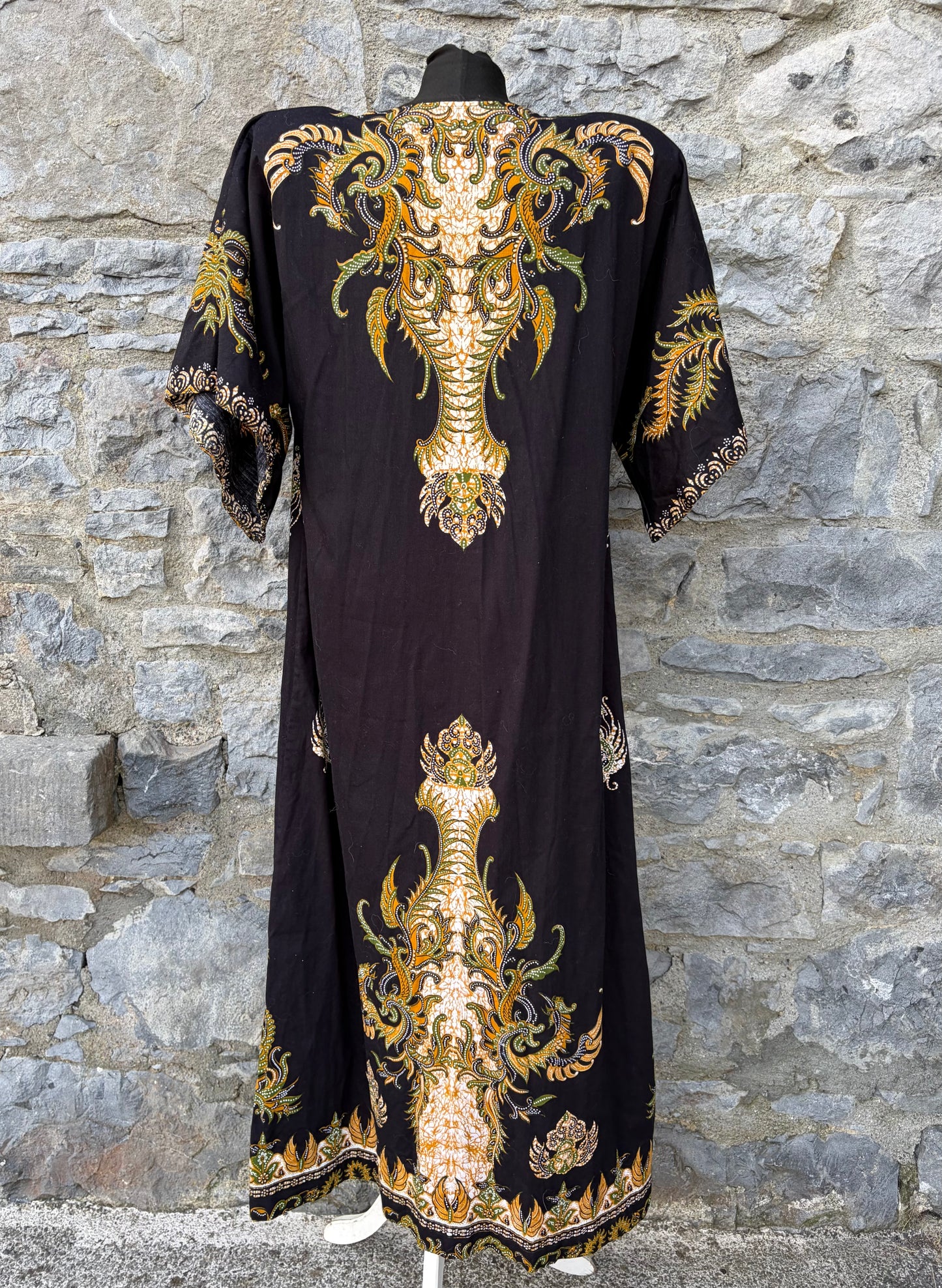 Oriental-style dragon kaftan dress uk 10