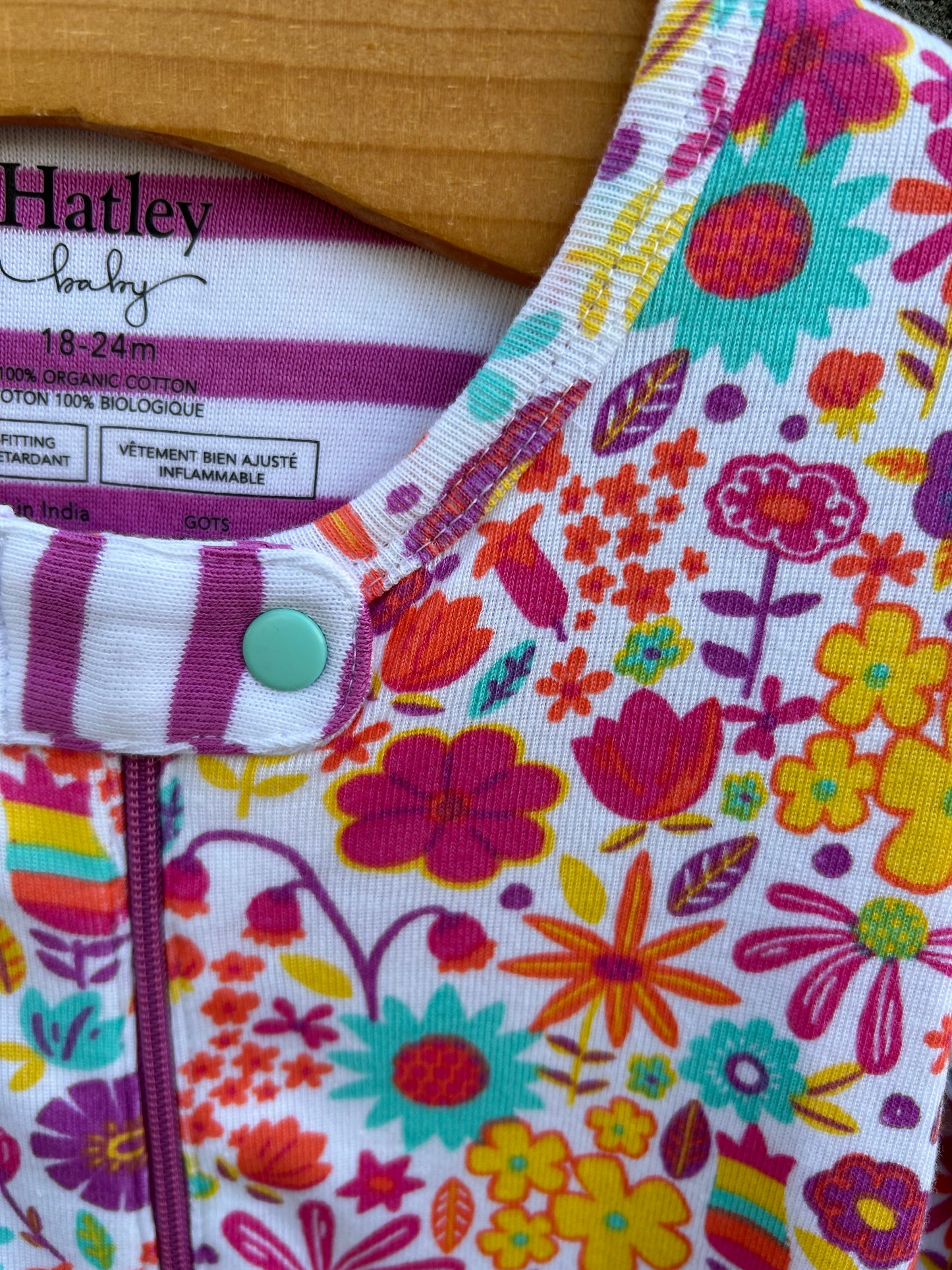 Pink meadow onesie 18-24m (86-92cm)