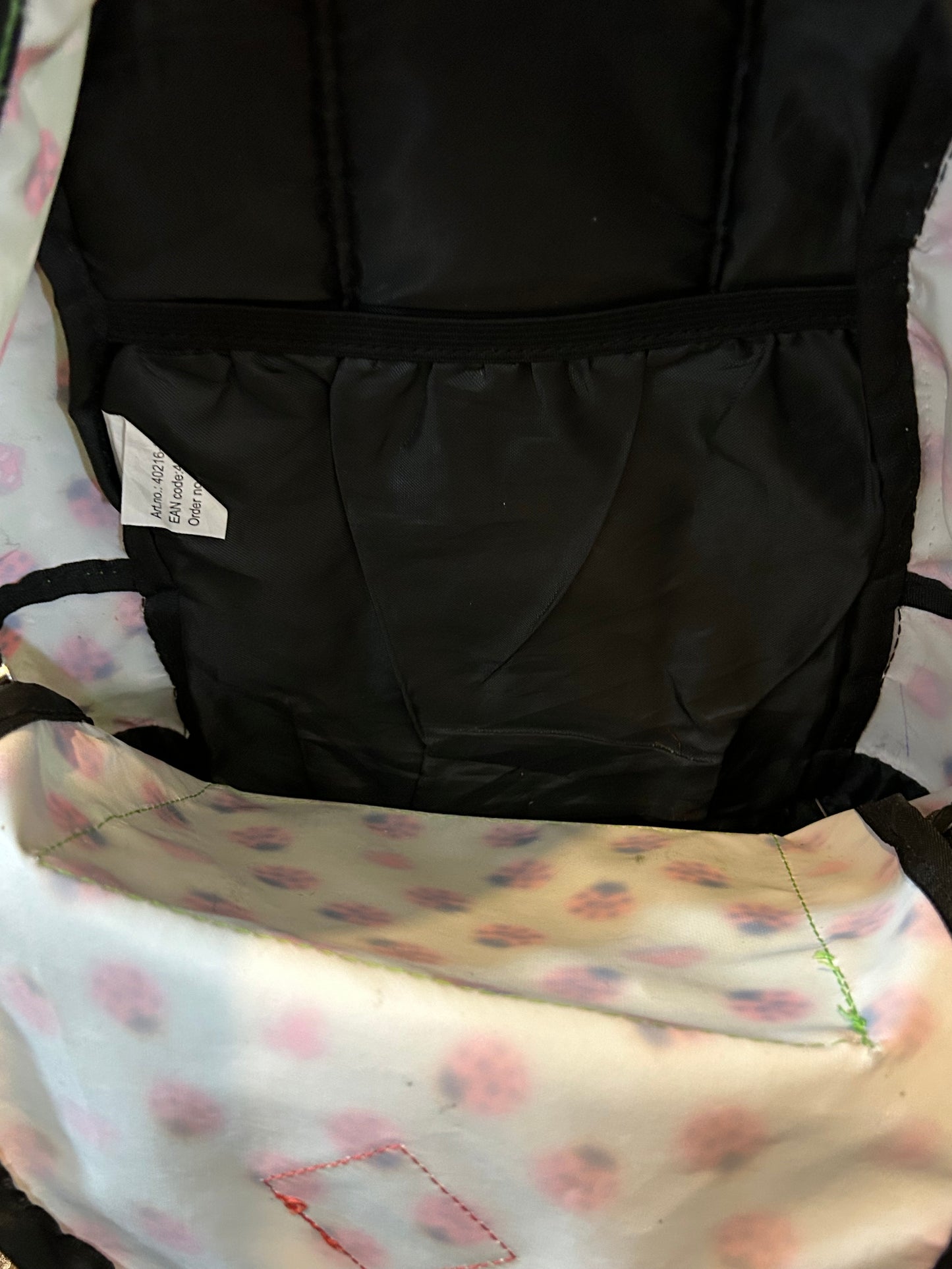 Ladybug green backpack