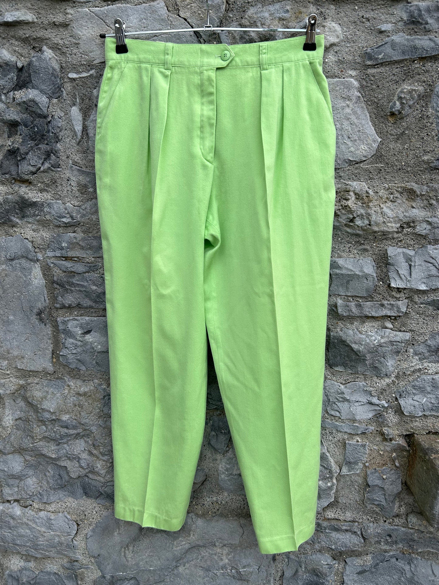 90s green wool pants uk 12