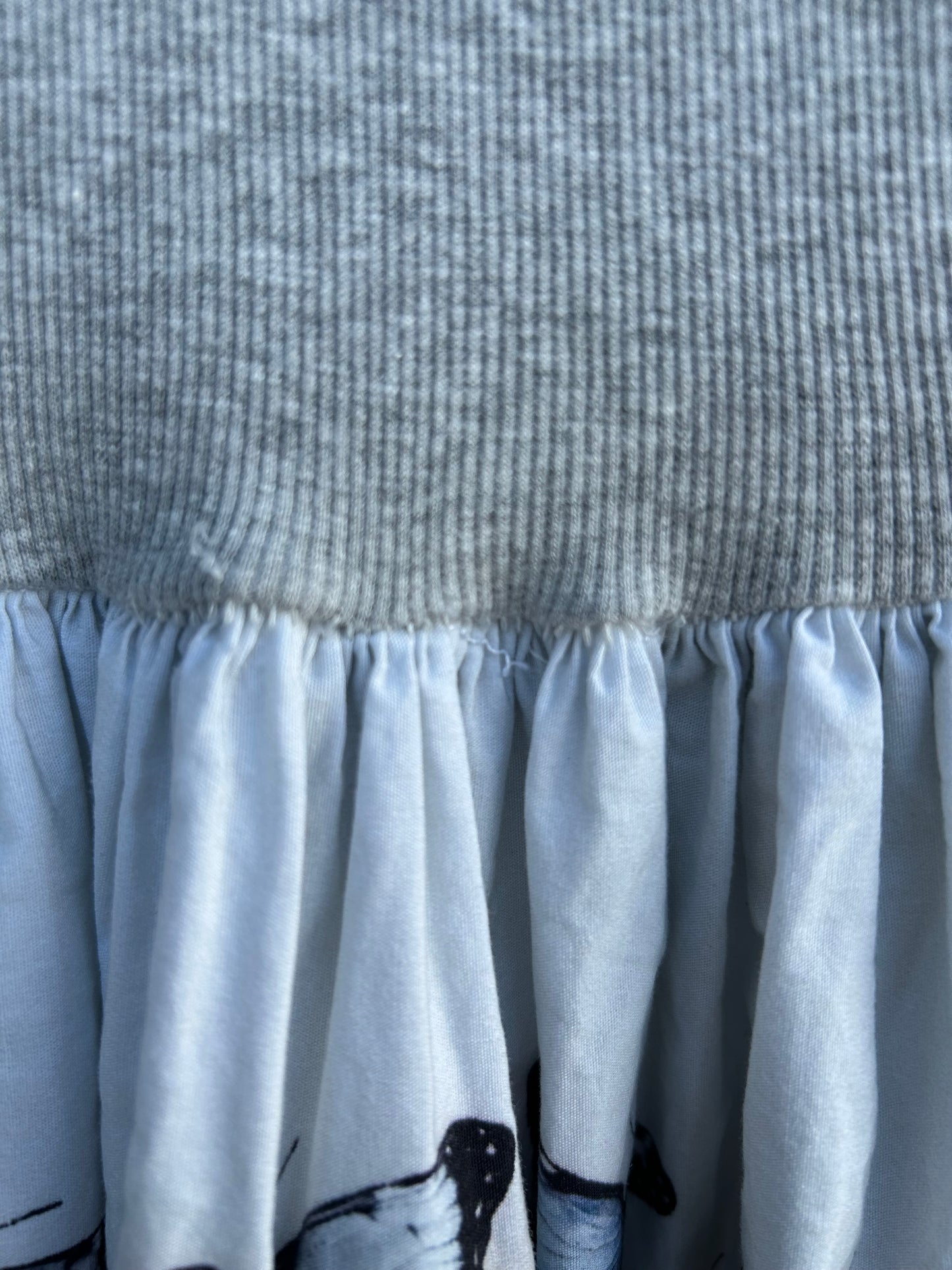 Butterflies Blue&grey dress 12m (80cm)