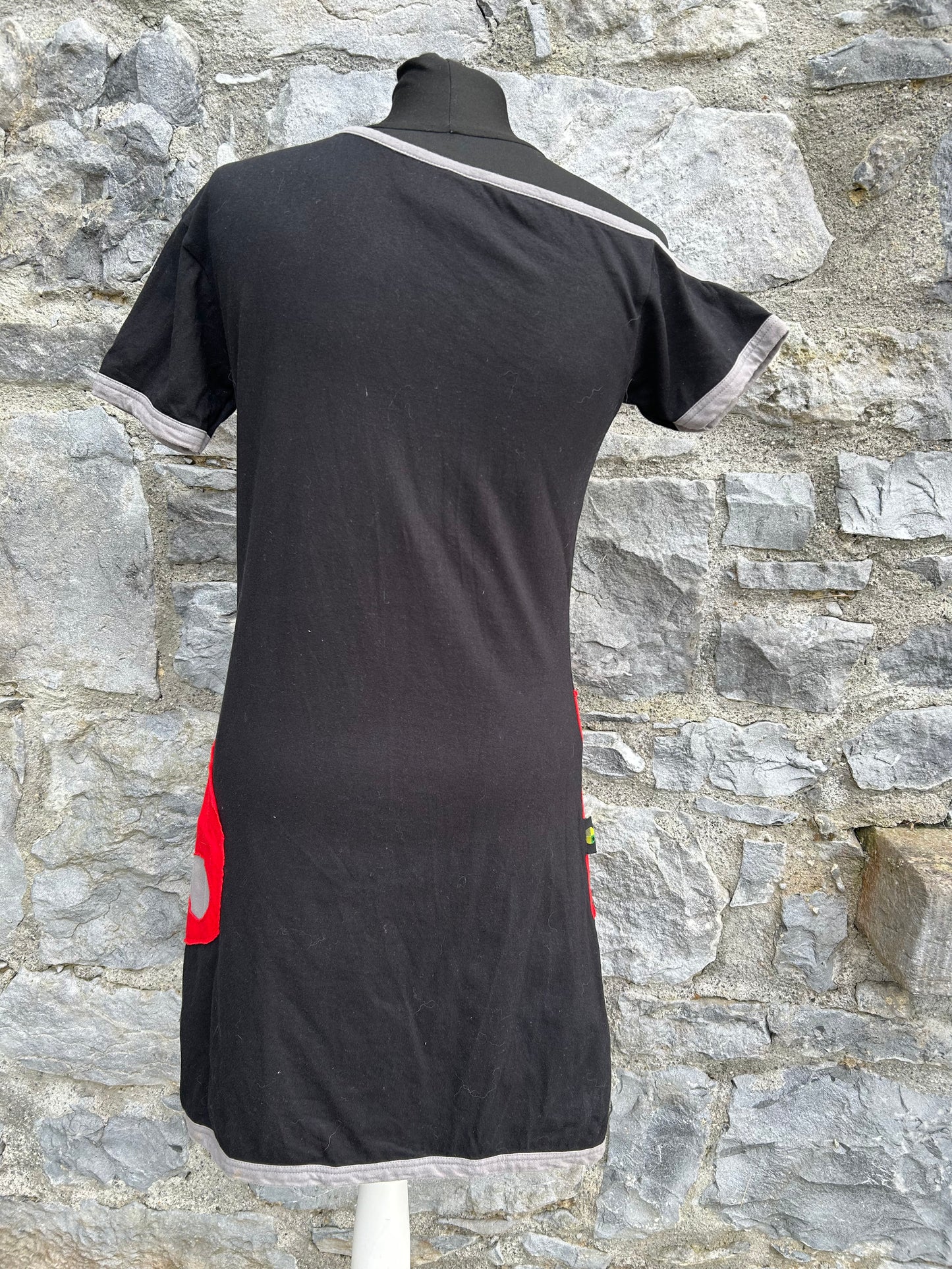 Y2K red&black sun dress uk 6-8