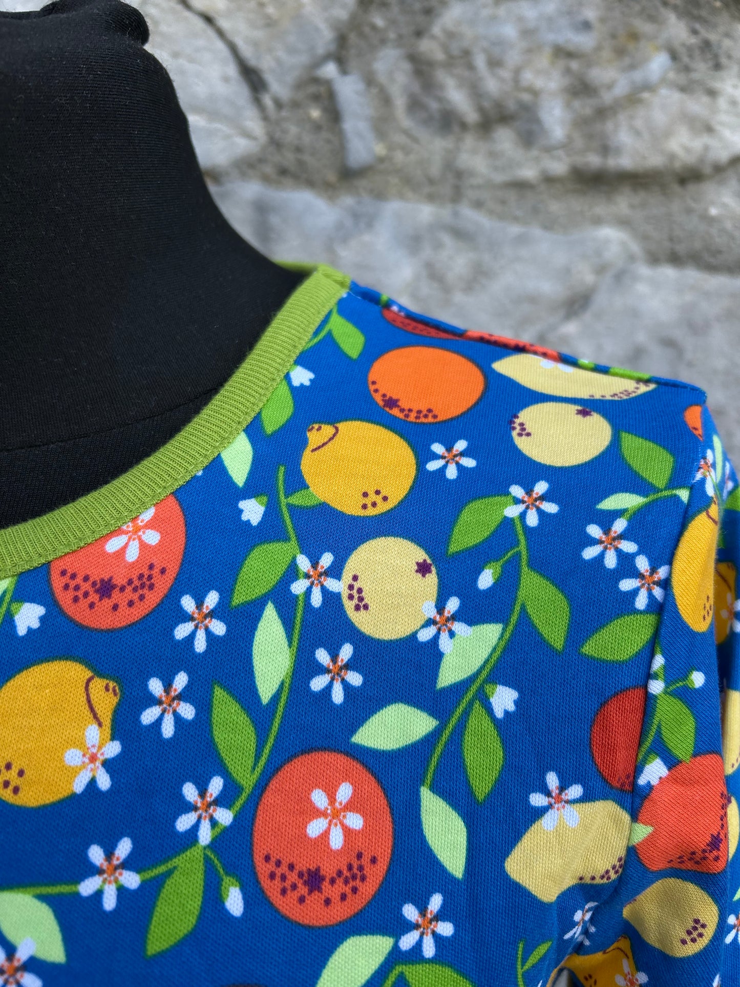 Blue citrus skater dress 12y (152cm)
