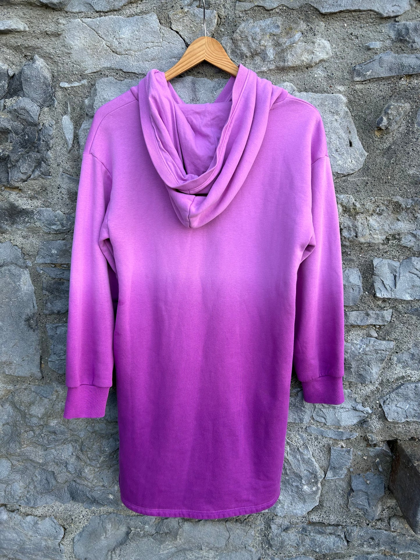 Purple ombré hooded dress 12y (152cm)