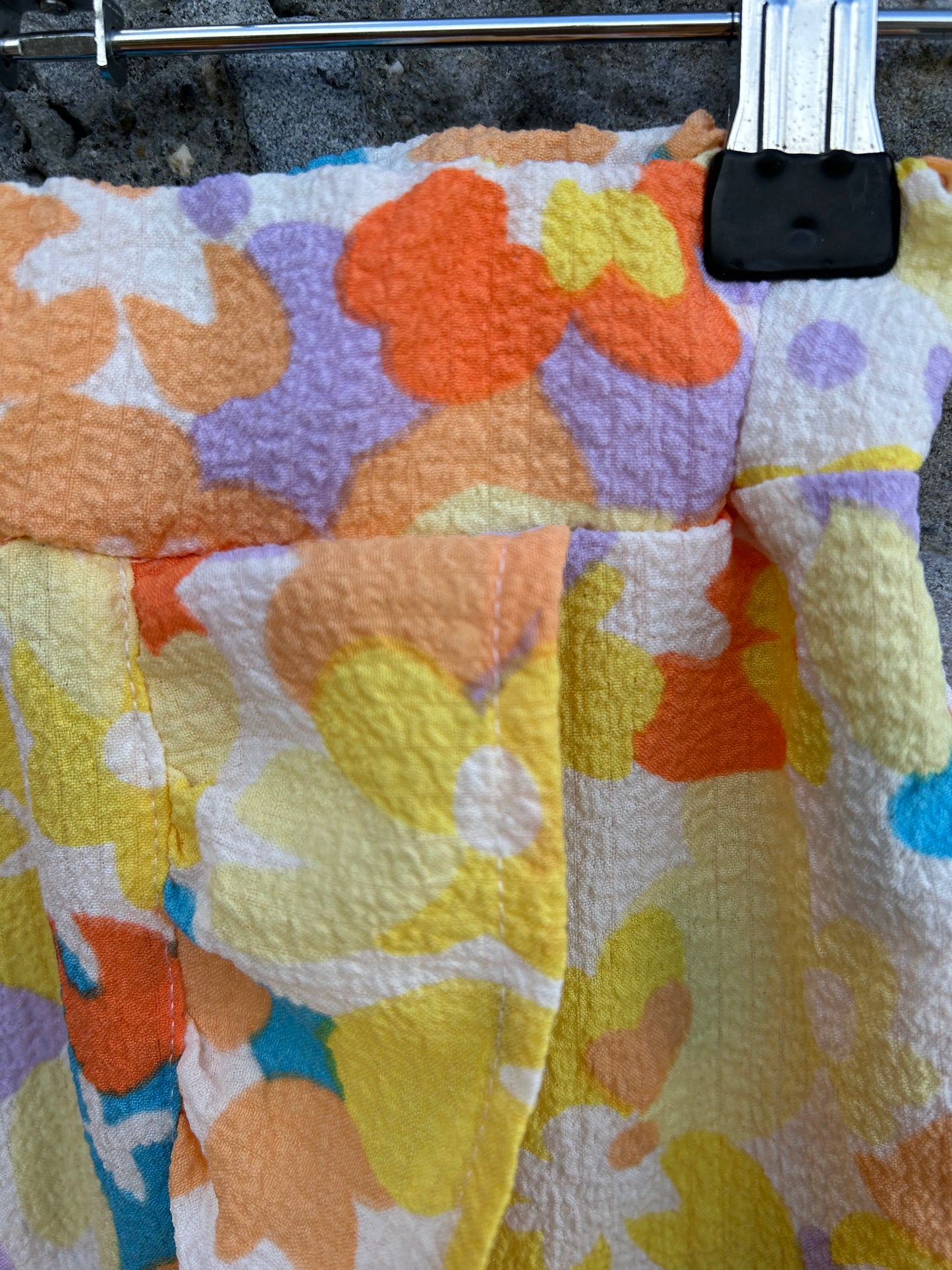 Orange&yellow floral skirt 5-6y (110-116cm)
