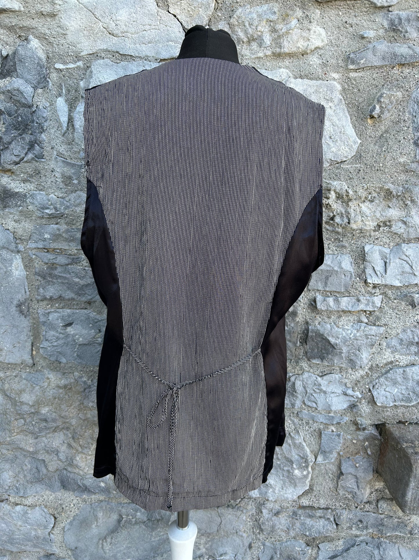 90s Black&grey waistcoat uk 10-12