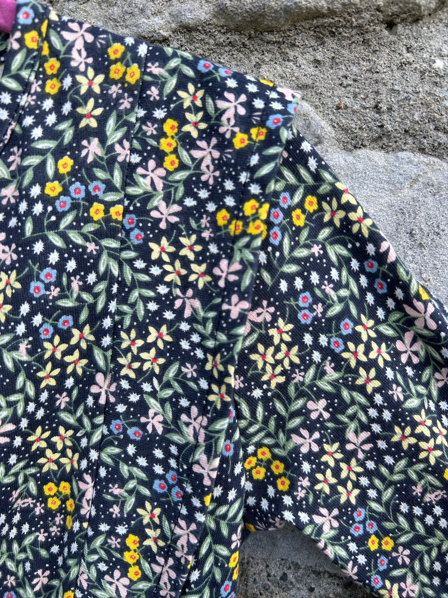 Small blue flowers dress 5-6y (110-116cm)