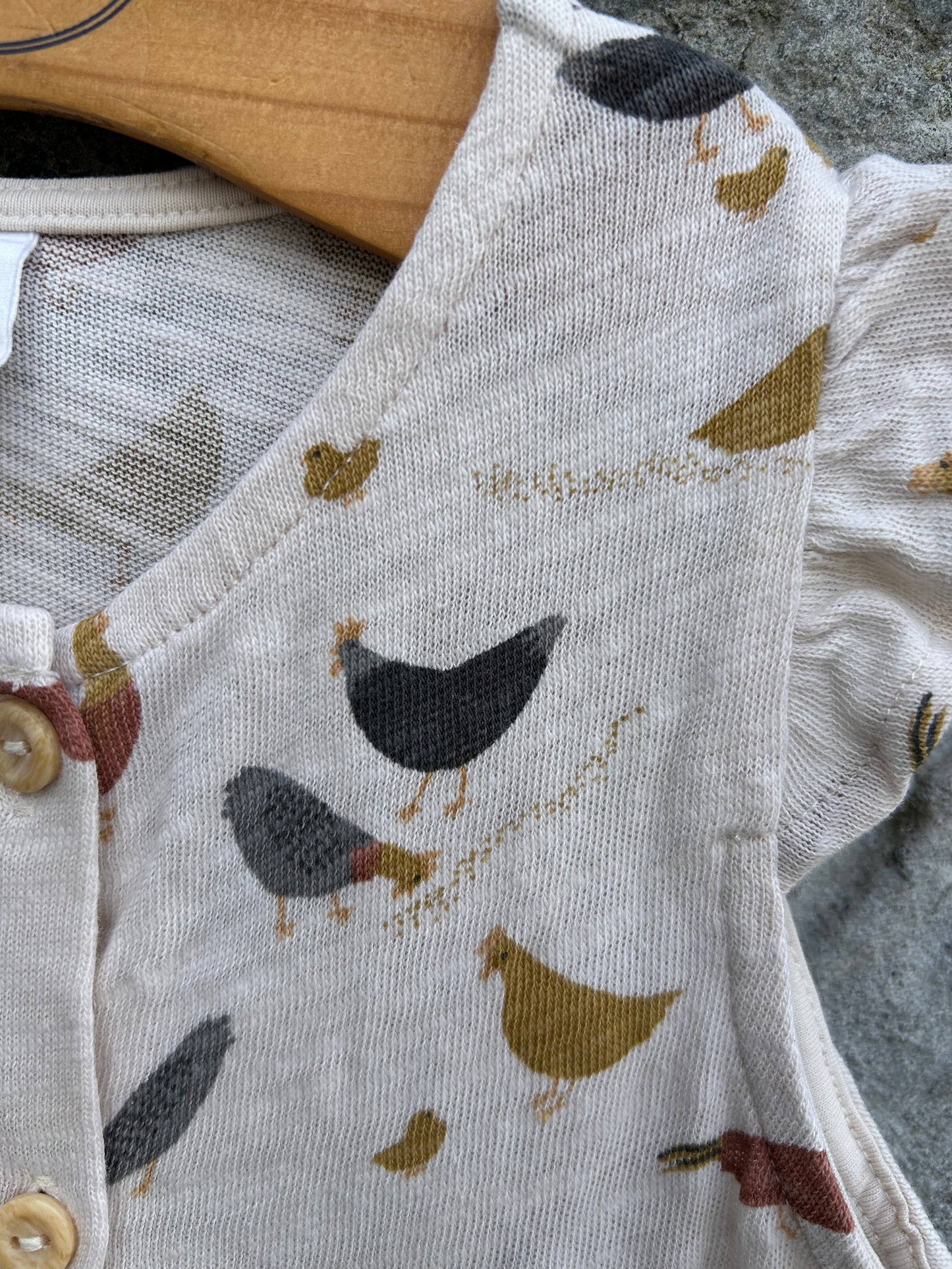 Hens beige jumpsuit 12-18m (80-86cm)