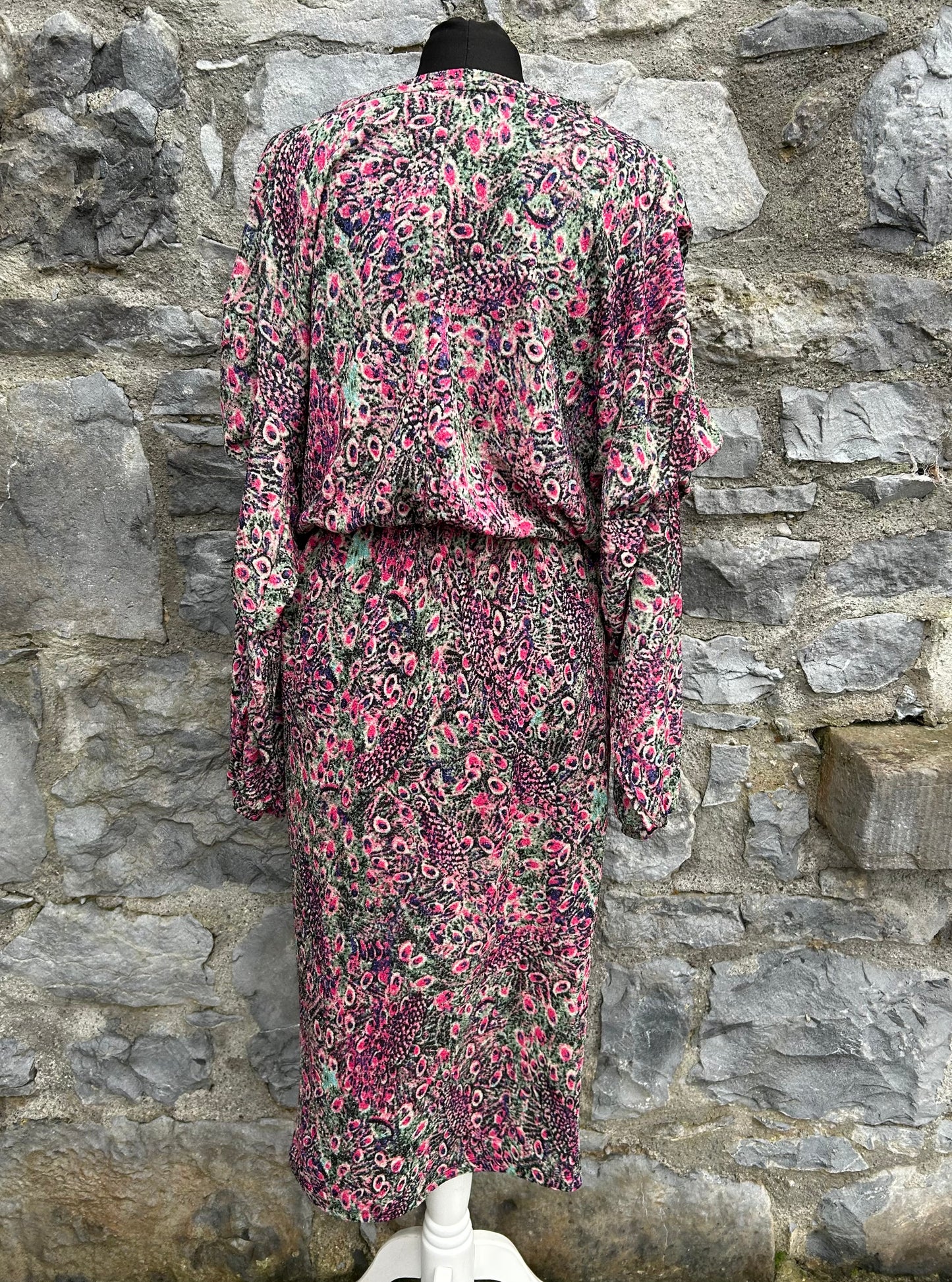 Pink floral sparkly dress uk 10-12