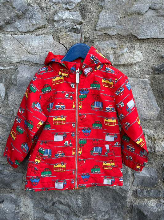 Vehicles red coat  2-3y (92-98cm)