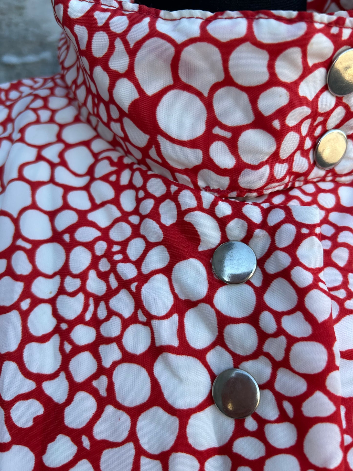 80s red spotty jacket uk 14