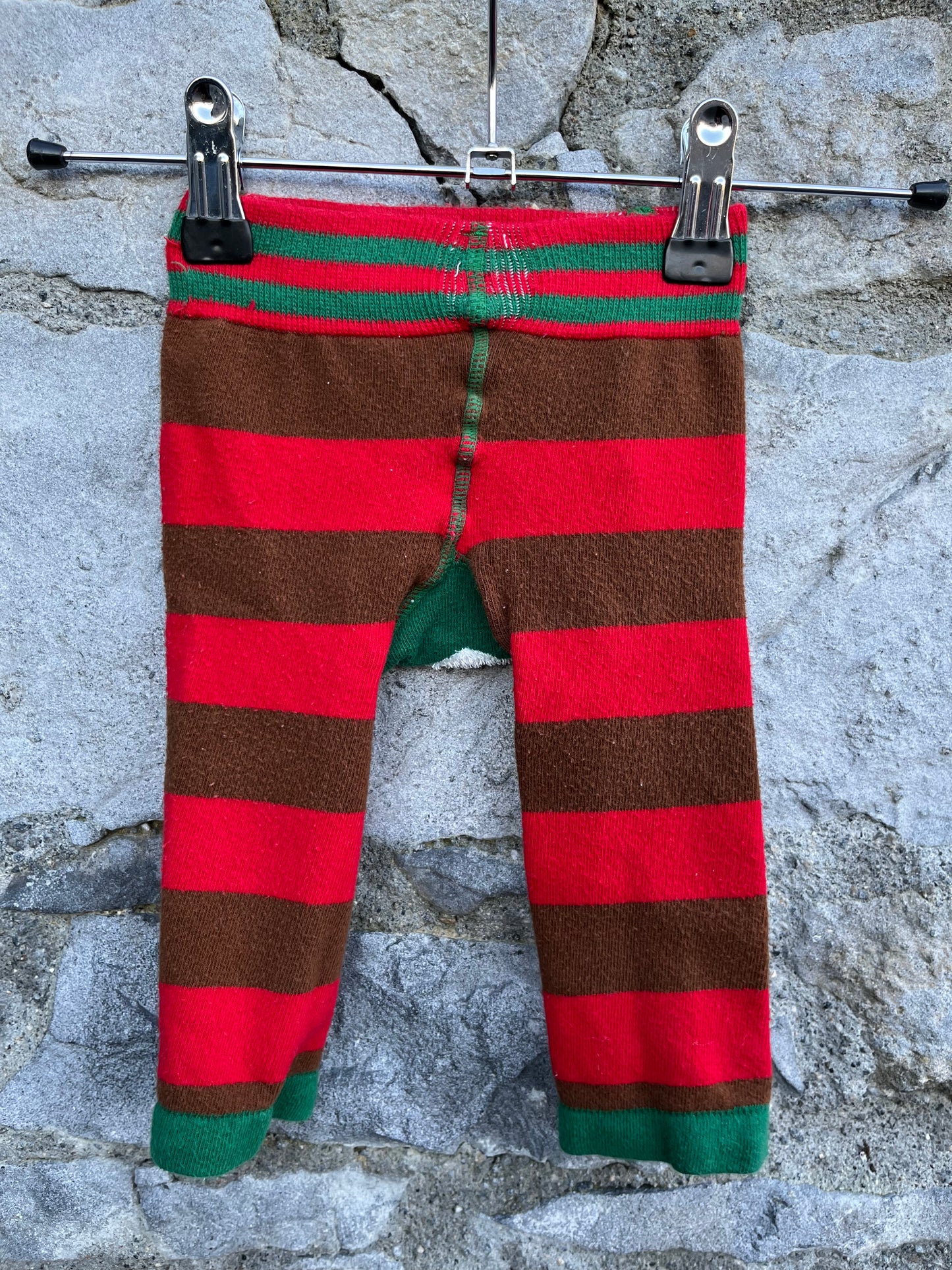 Santa footless tights 6-9m (68-74cm)