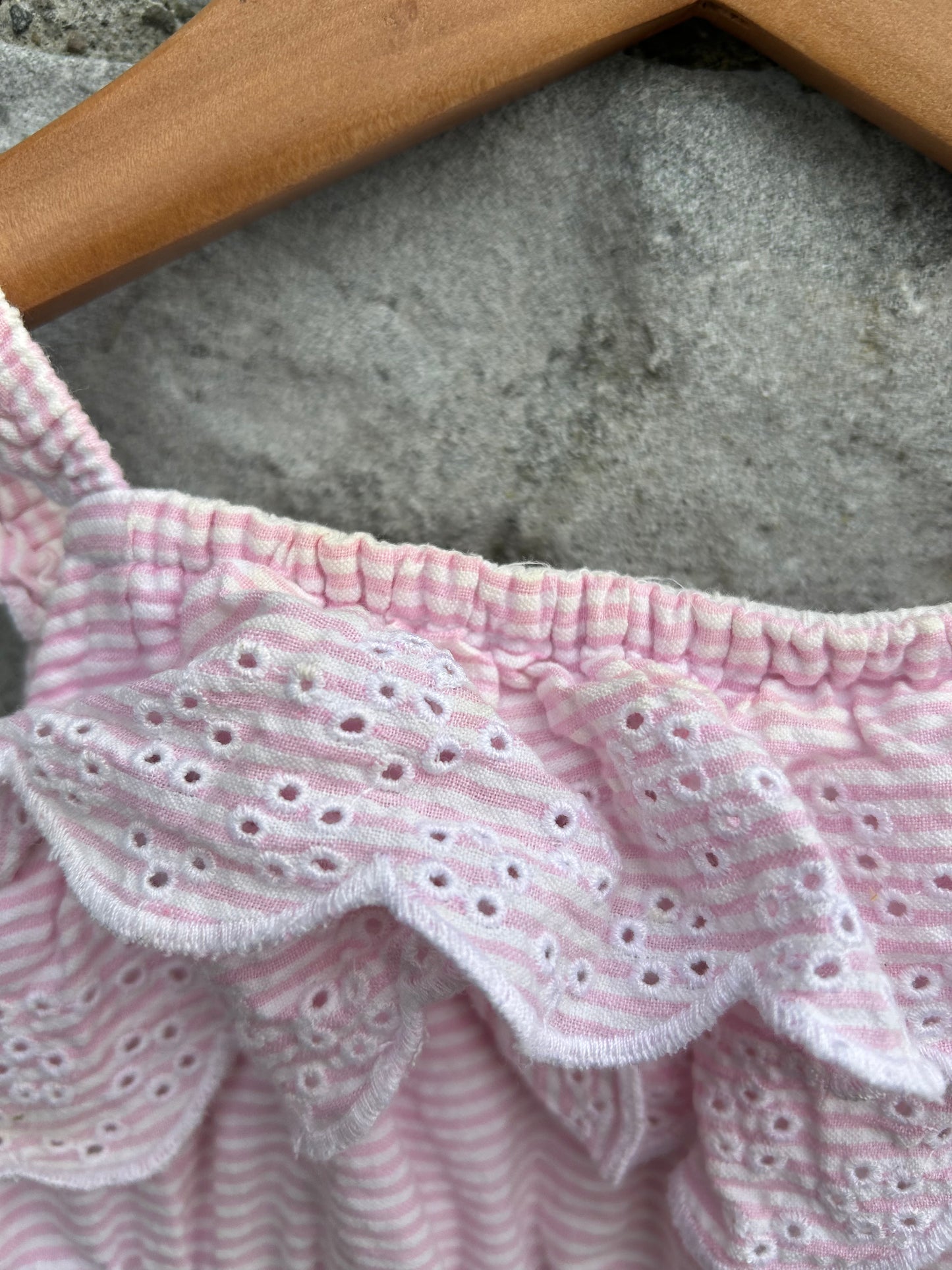 Pink stripy bicycle dress 18-24m (86-92cm)