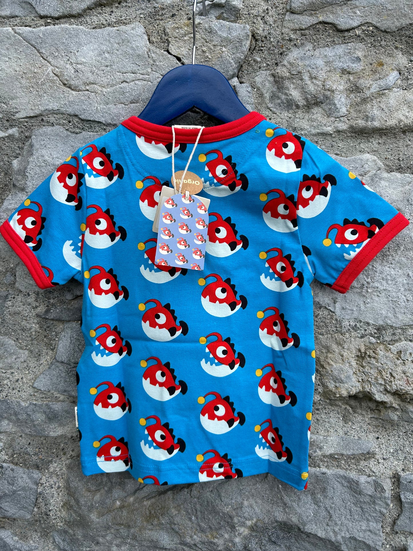 Angler fish blue T-shirt 18-24m (86-92cm)