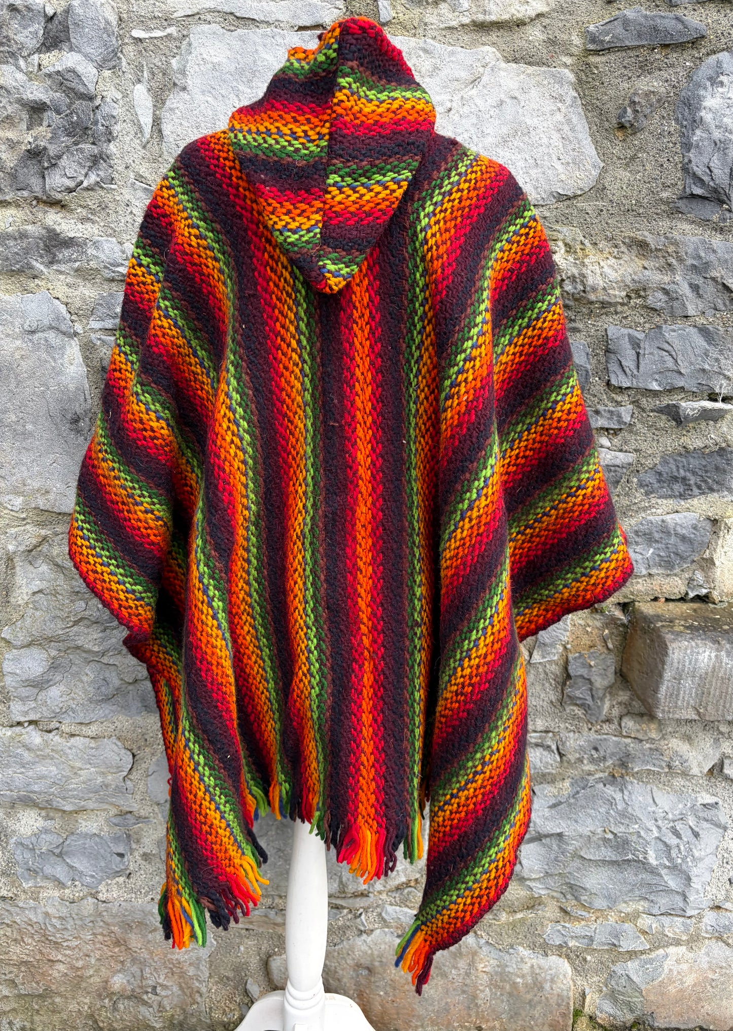 Rainbow poncho