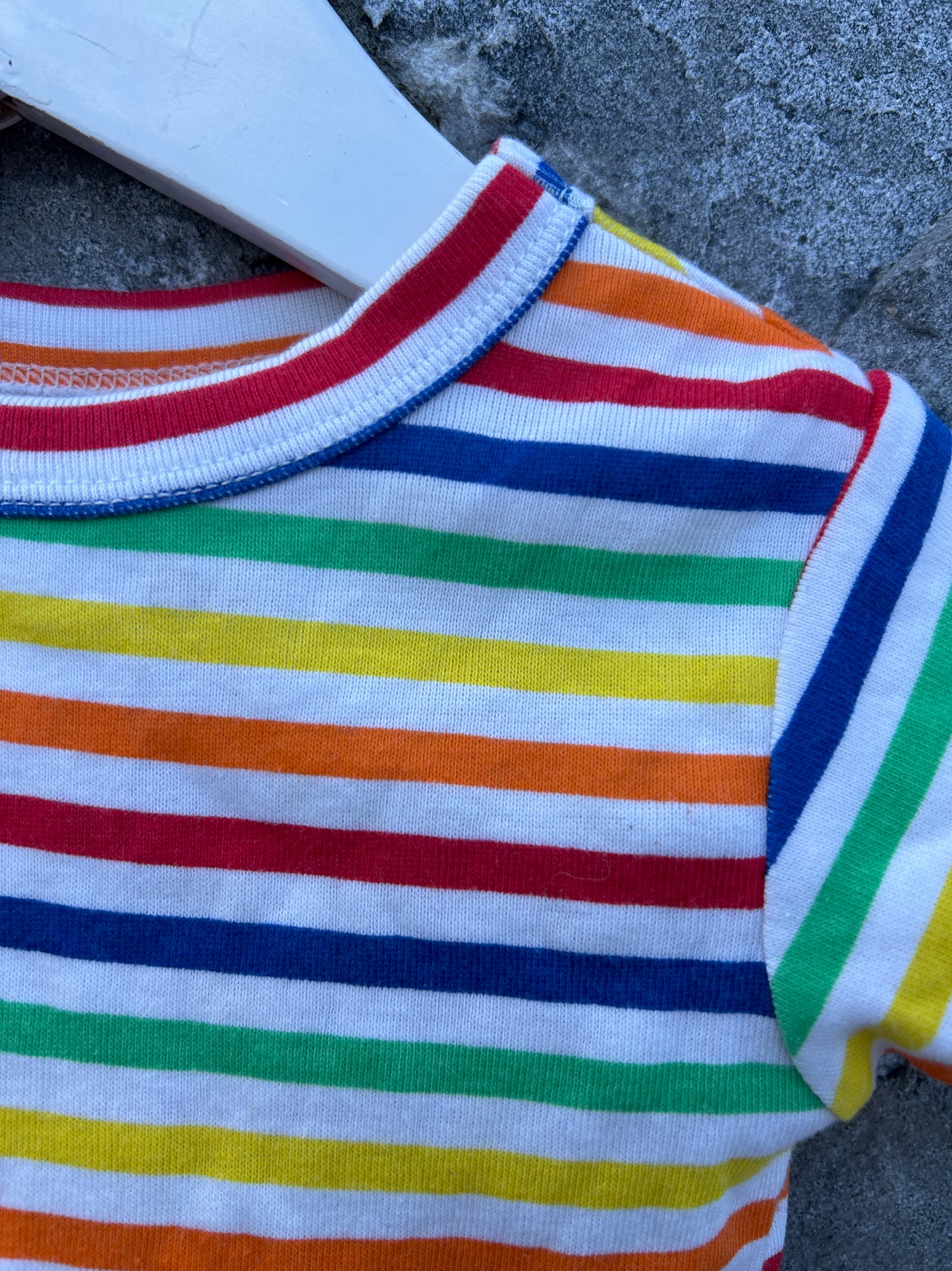 Rainbow stripes pjs 12-18m (80-86cm)