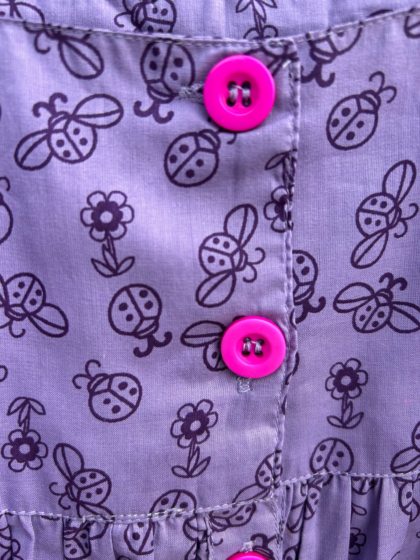 Ladybug purple dress 4-5y (104-110cm)