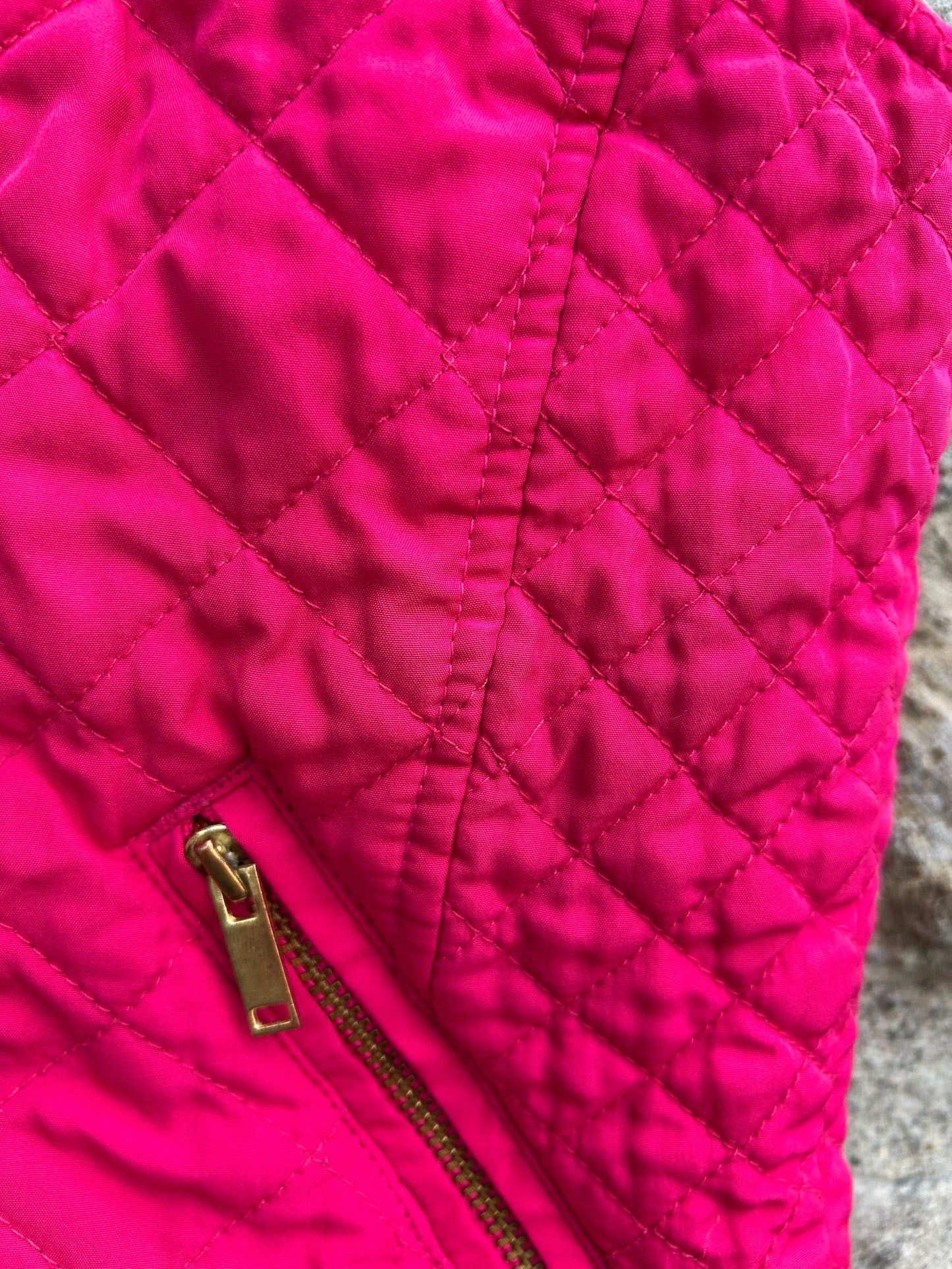Pink quilted gilet 3-4y (98-104cm)