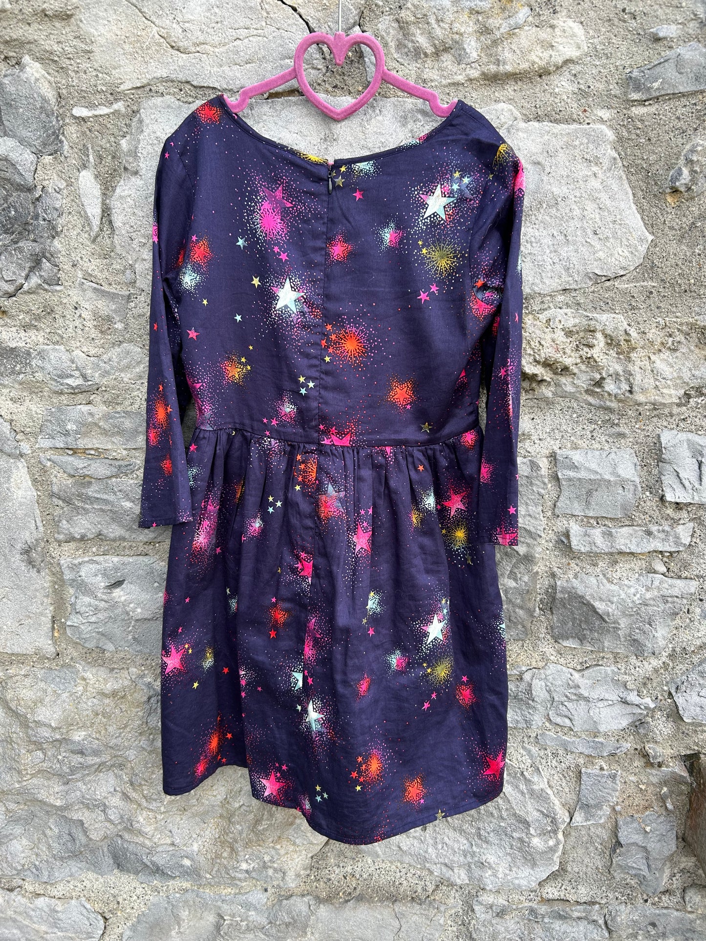 Stars purple dress 10-11y (140-146cm)