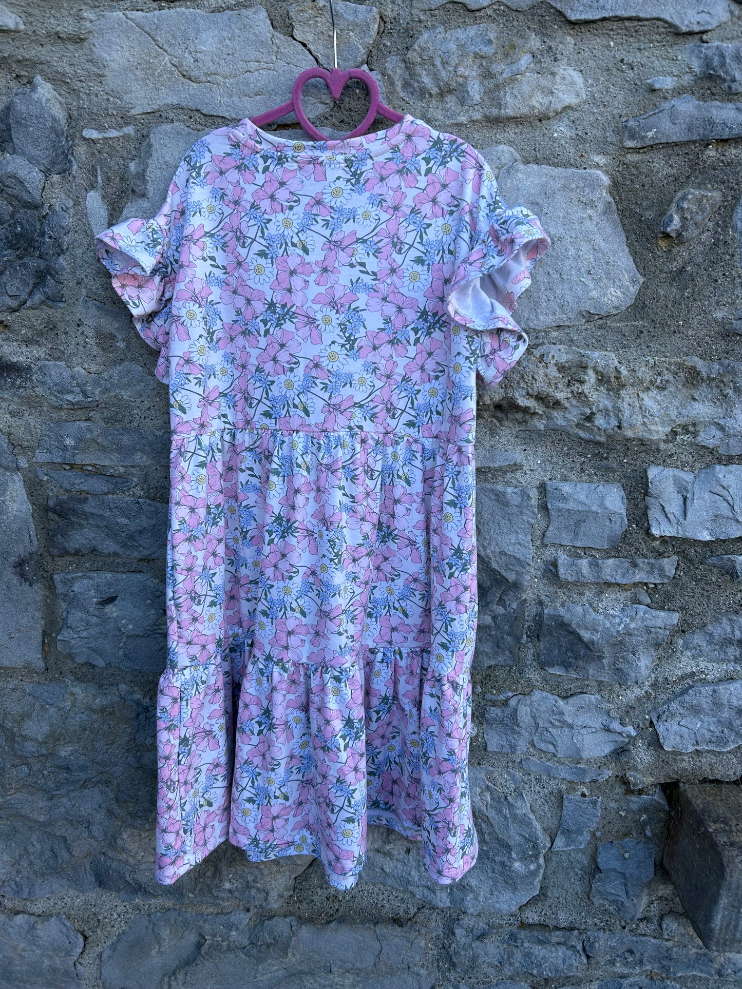 Pink flowers dress 11-12y (146-152cm)