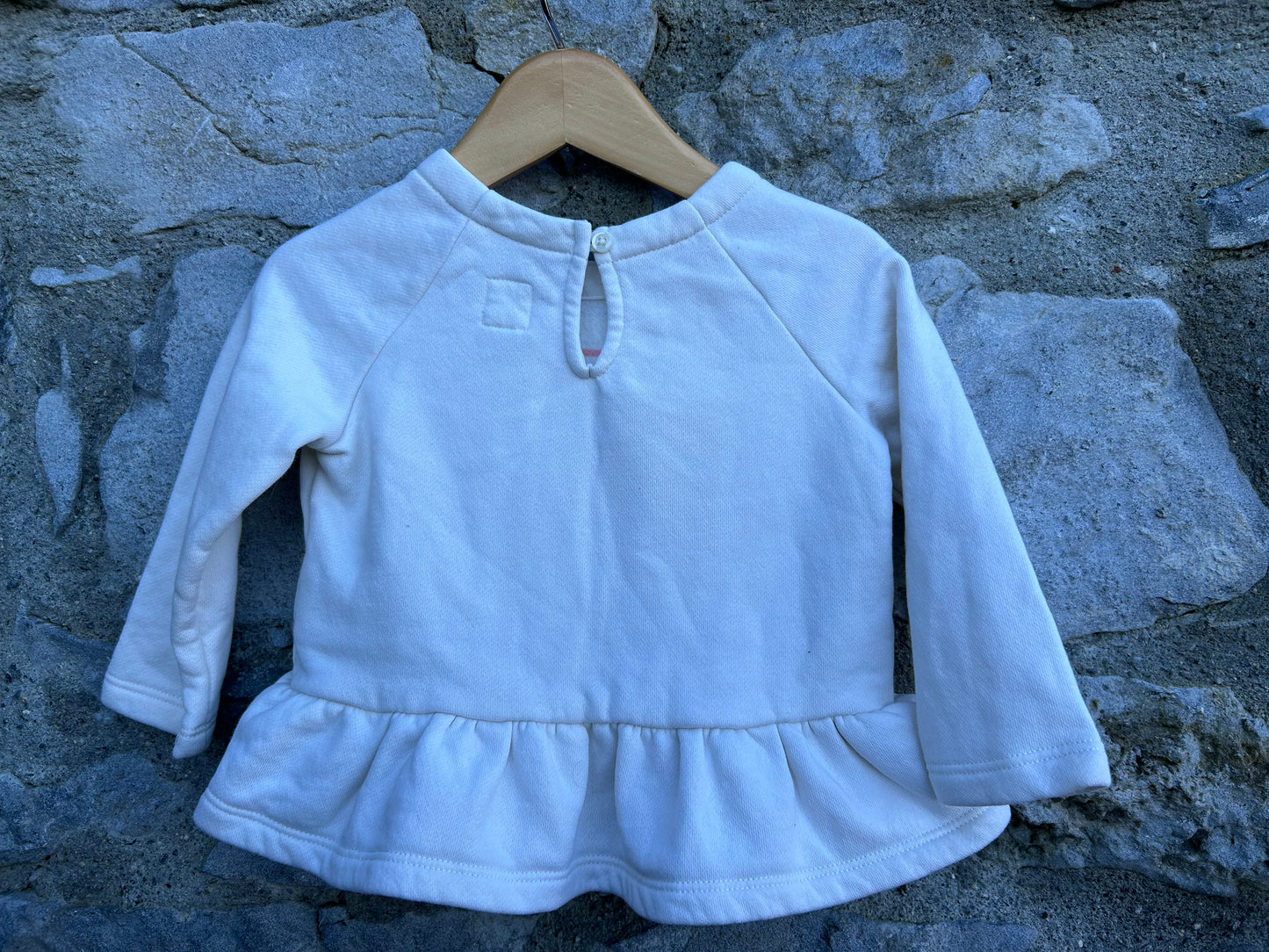 Off white mouse sweatshirt 12m (80cm)